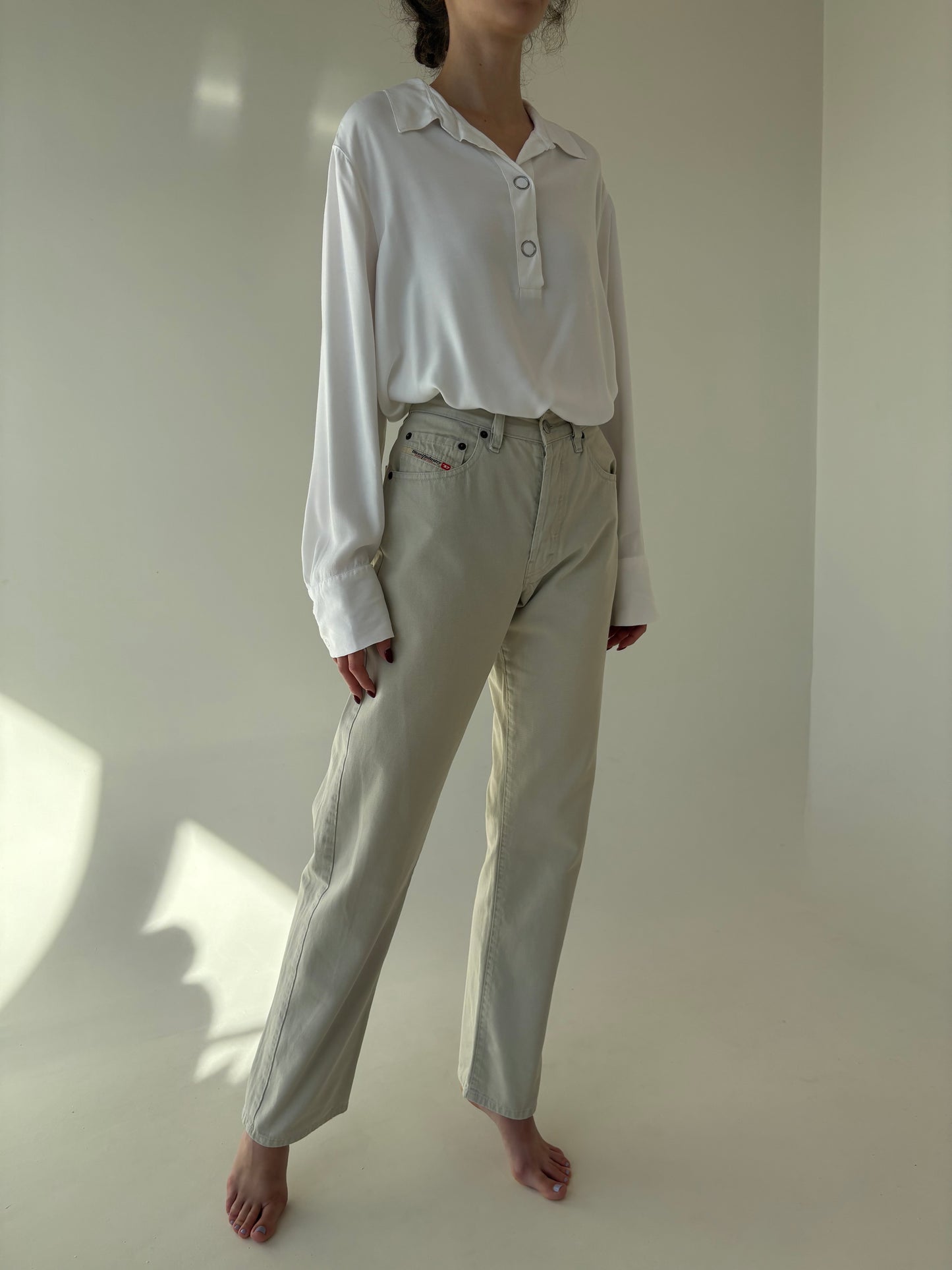 Jeans tall super premium Diesel light nude