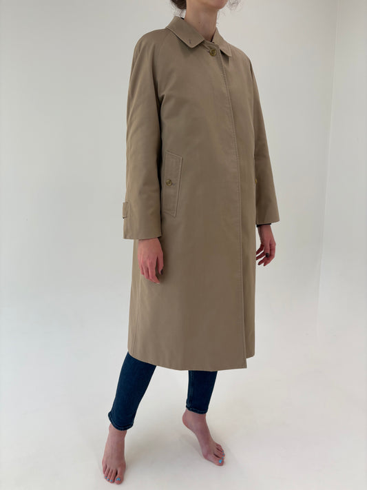Trench vintage Burberry high end cu liner de lana