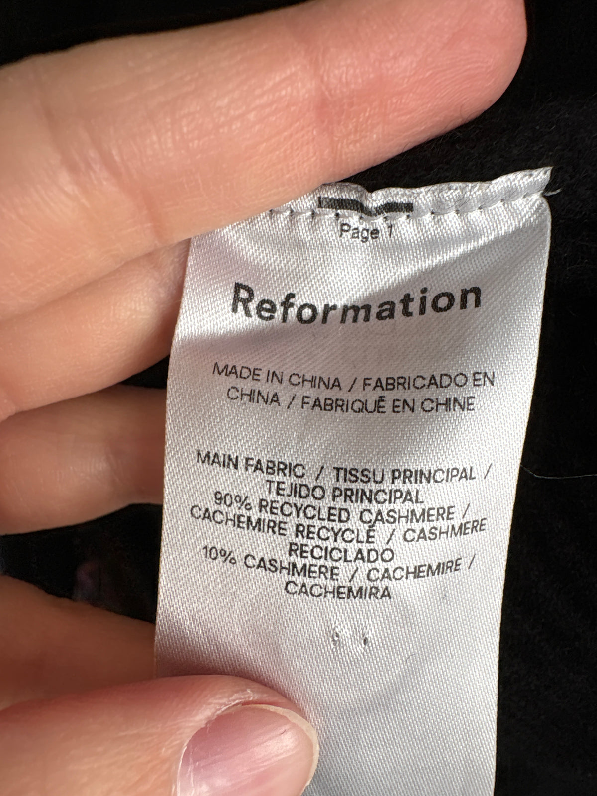 Cardigan de brand premium din cașmir negru