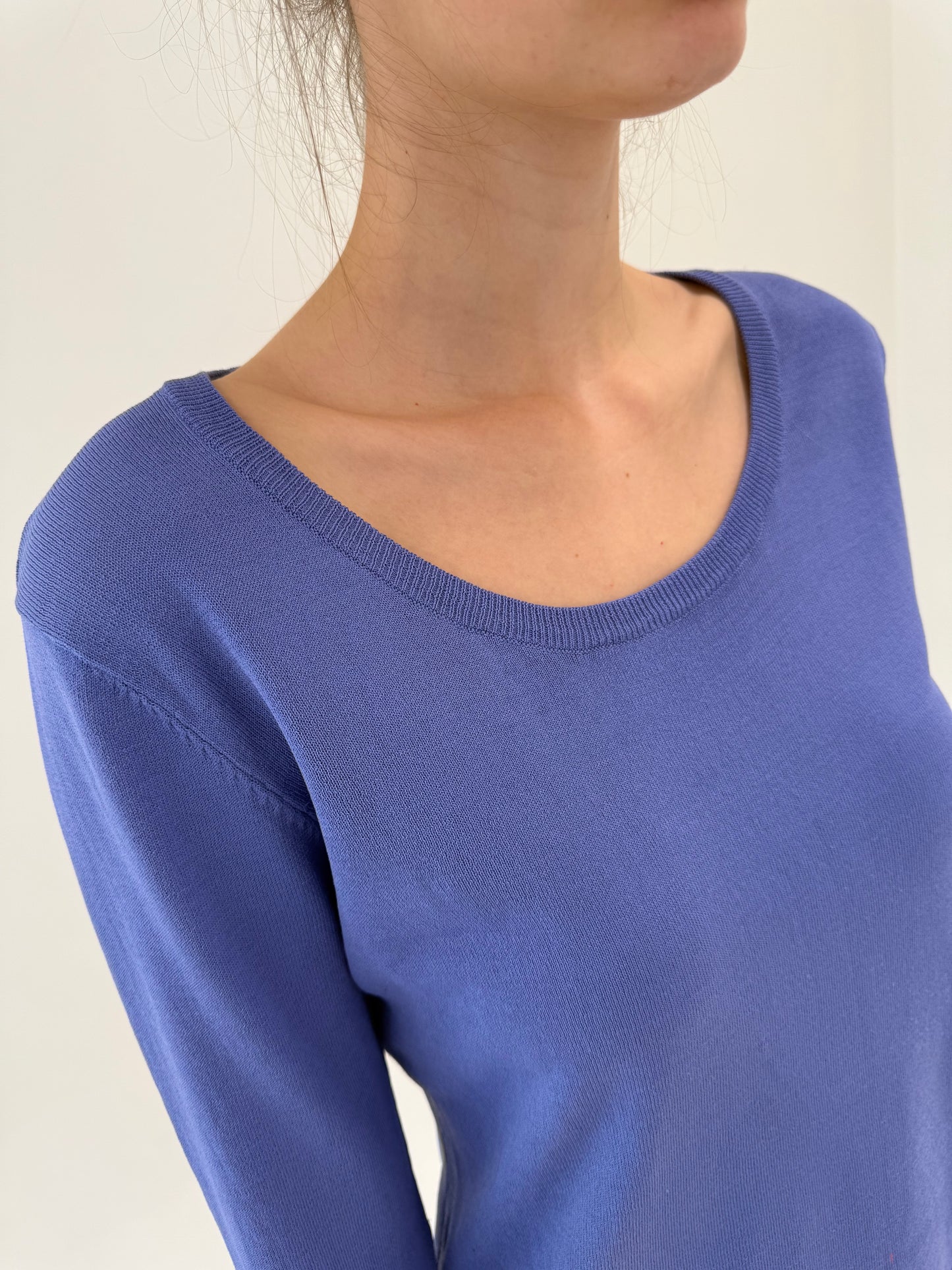 Top lavanda din jerse premium natural