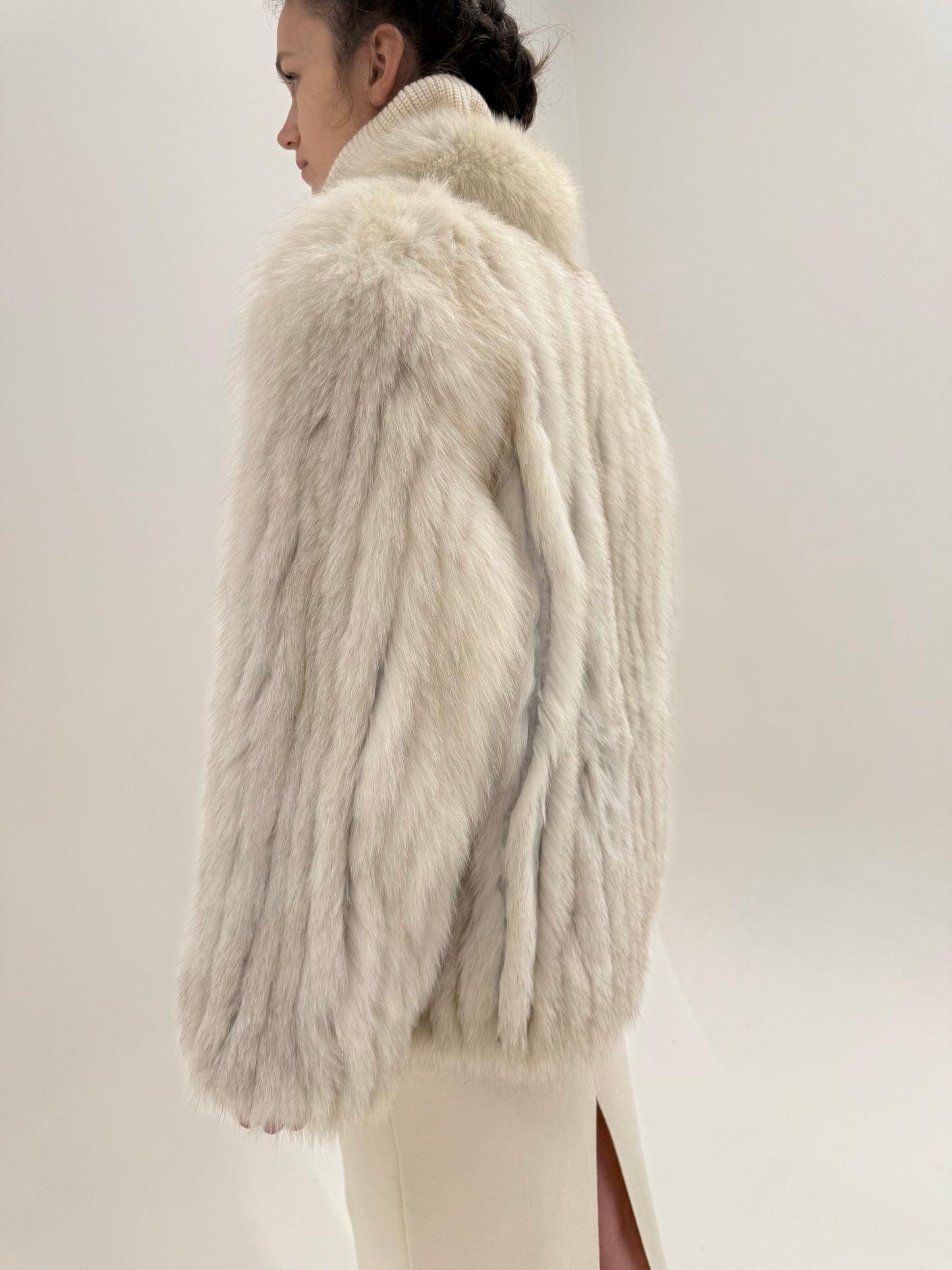 Blana excepțională naturală de vulpe polară-blue fox