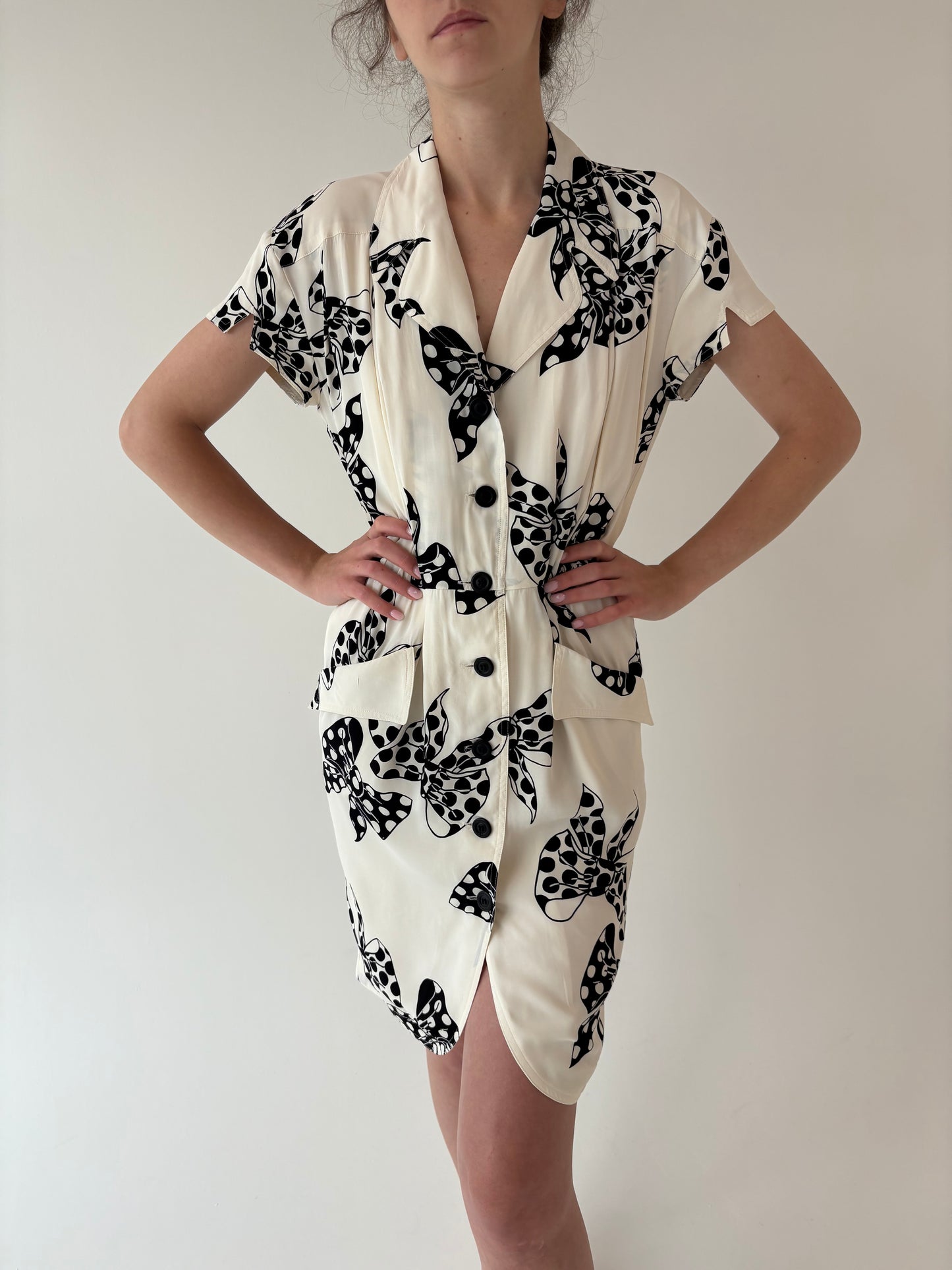 Rochie vintage luxury Mondi by Escada cu talie marcată