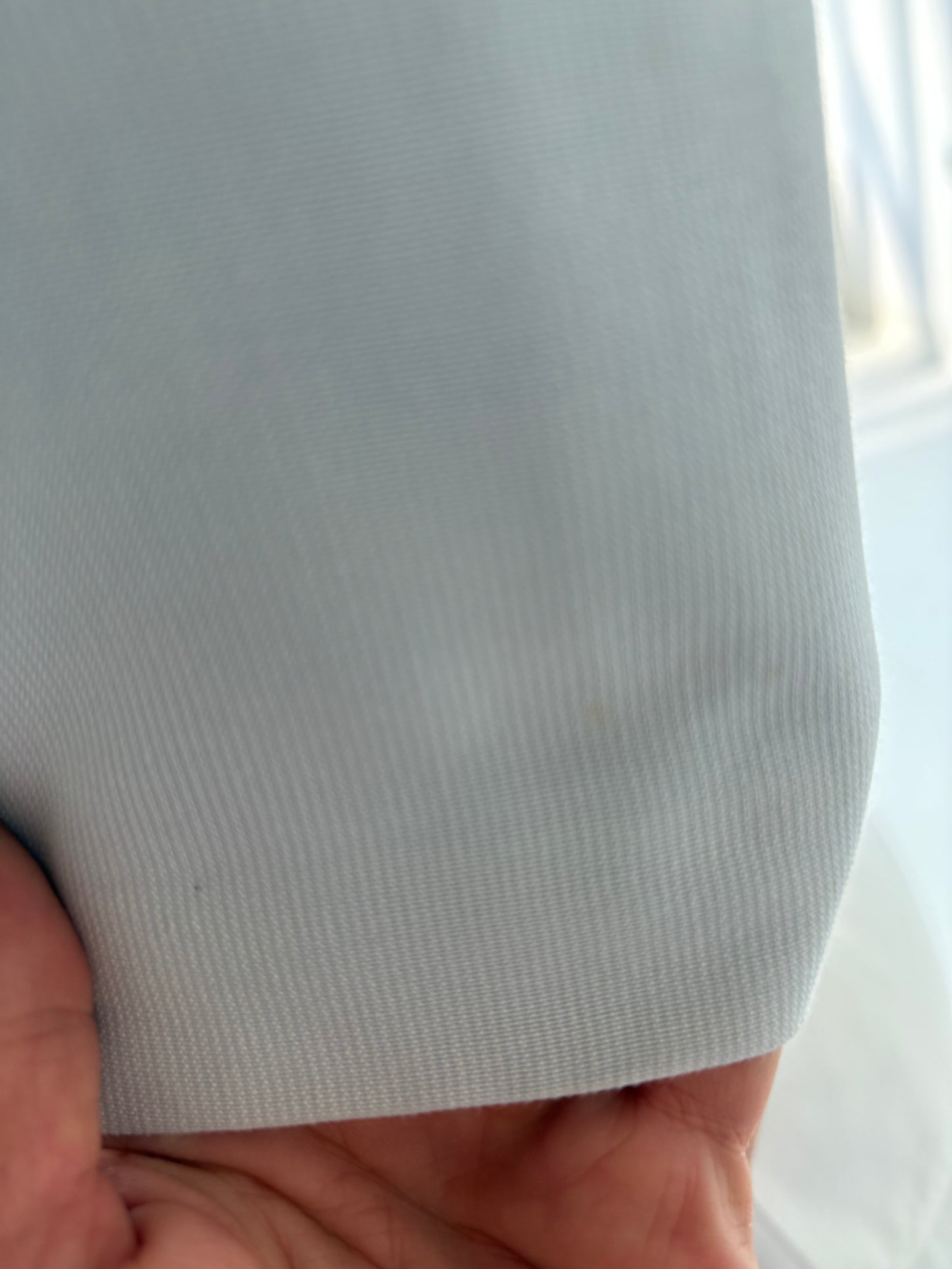 Sacou usor cambrat cropped baby blue ușor texturat
