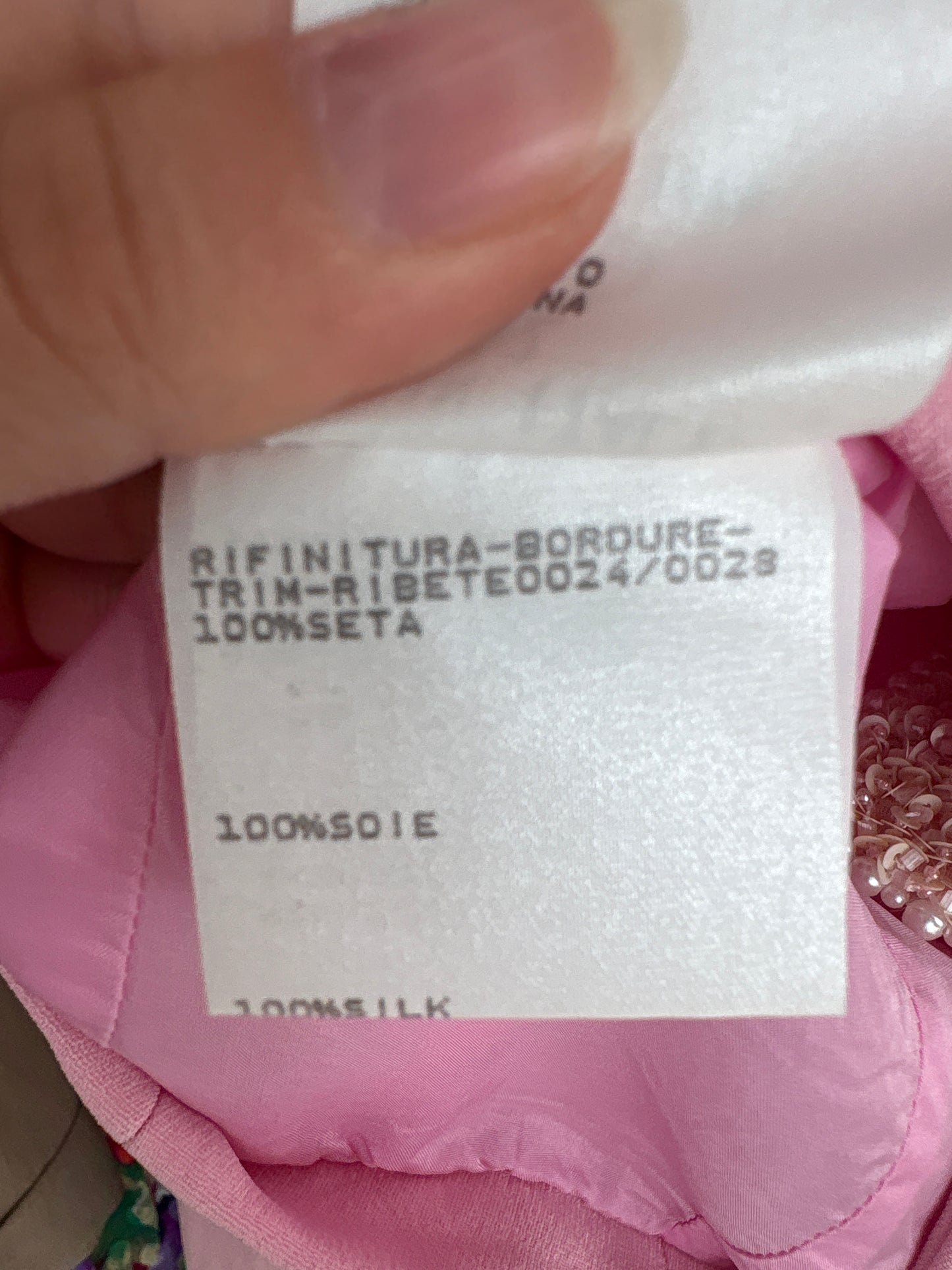 Sacou couture de brand ultra luxury italian Mimmina powder pink cu aplicații manuale