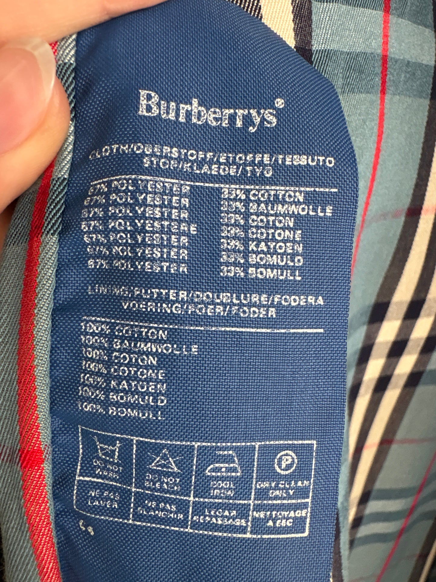 Trench Burberry vintage în croi lung Navy blue