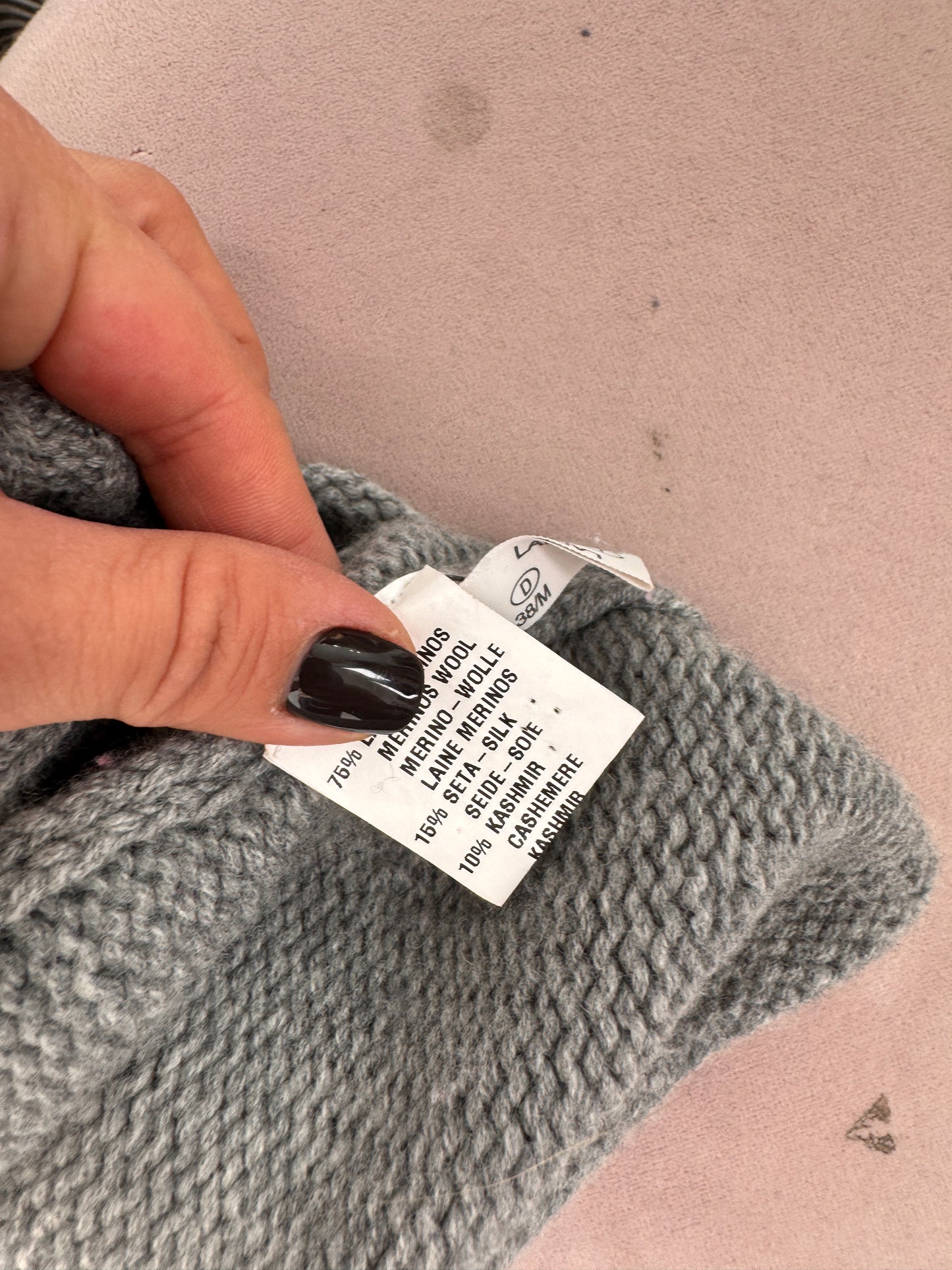 Cardigan gros de brand Luxury italian din lana, cașmir și mătase naturală