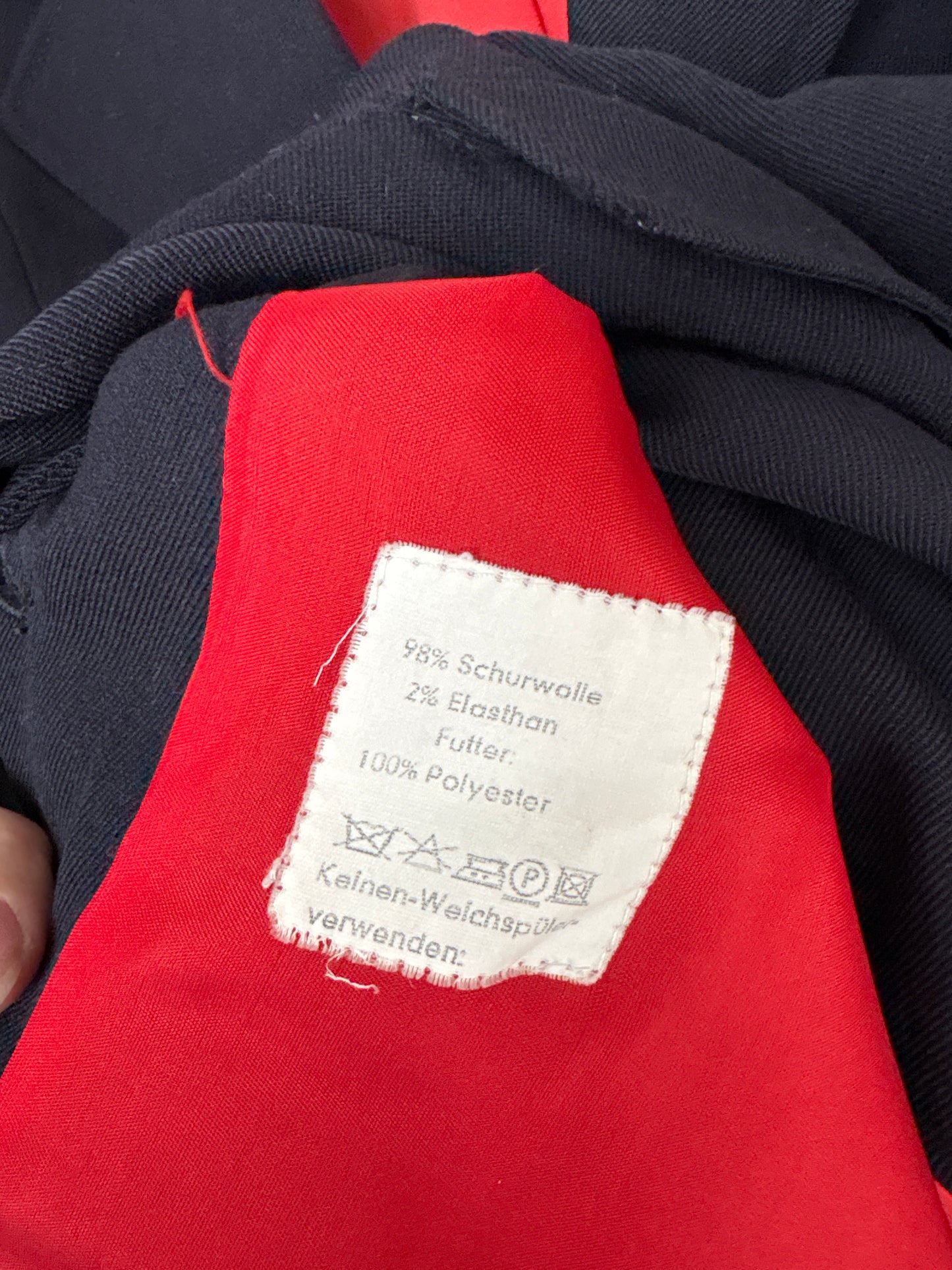 Sacou cambrat de călărie din lana ultra confort cu nasturi argintii