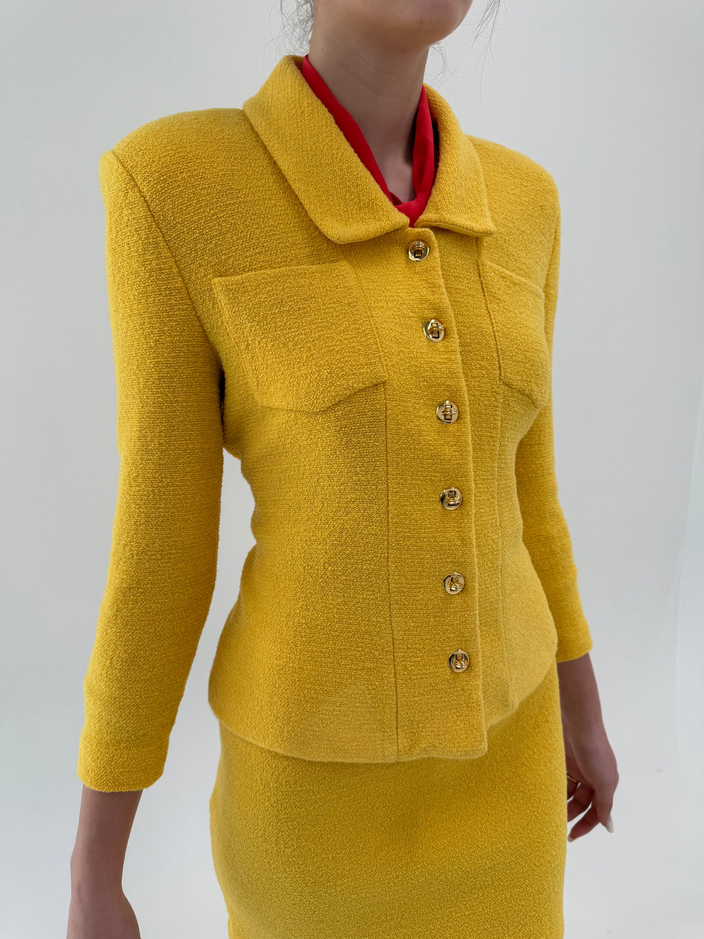 Deux piece vintage ultra luxury de brand concurent Chanel anii 90-00