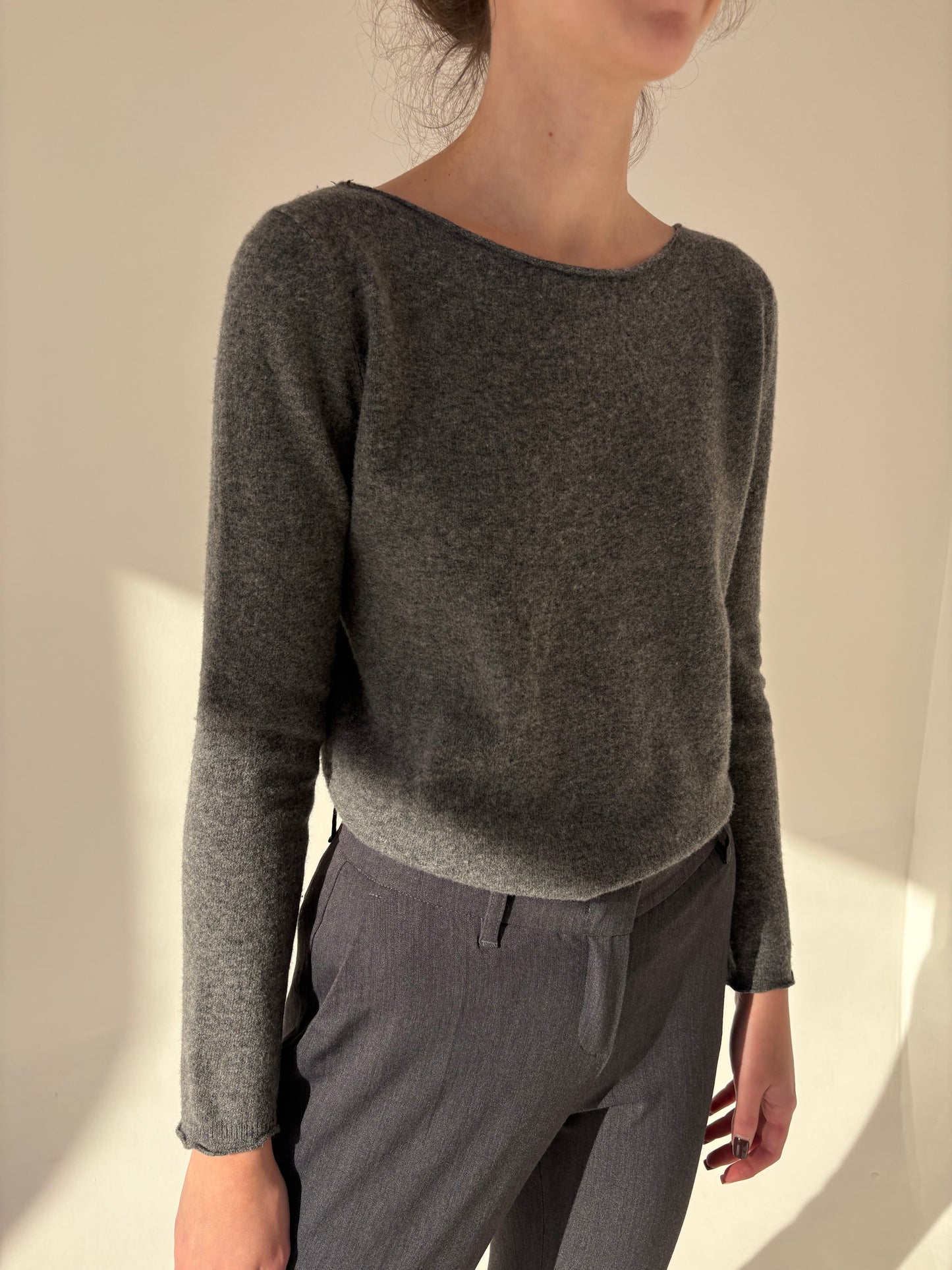 Pulover Stefanel din lana extrafina de gramaj mare