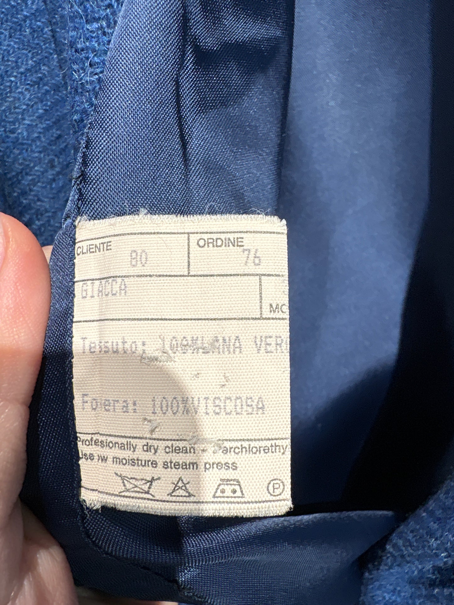 Costum high end italian din tweed de lana extrafina