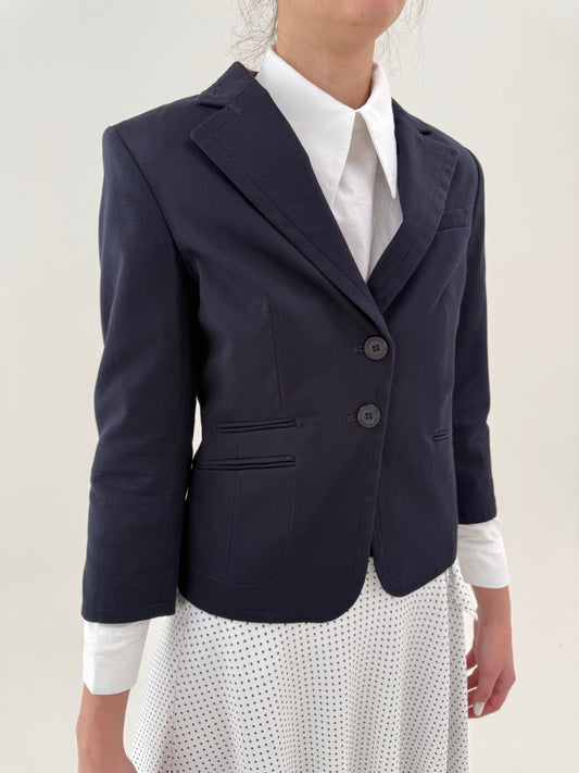 Sacou luxury Madeleine din bumbac texturat ultra confort în croi clasic