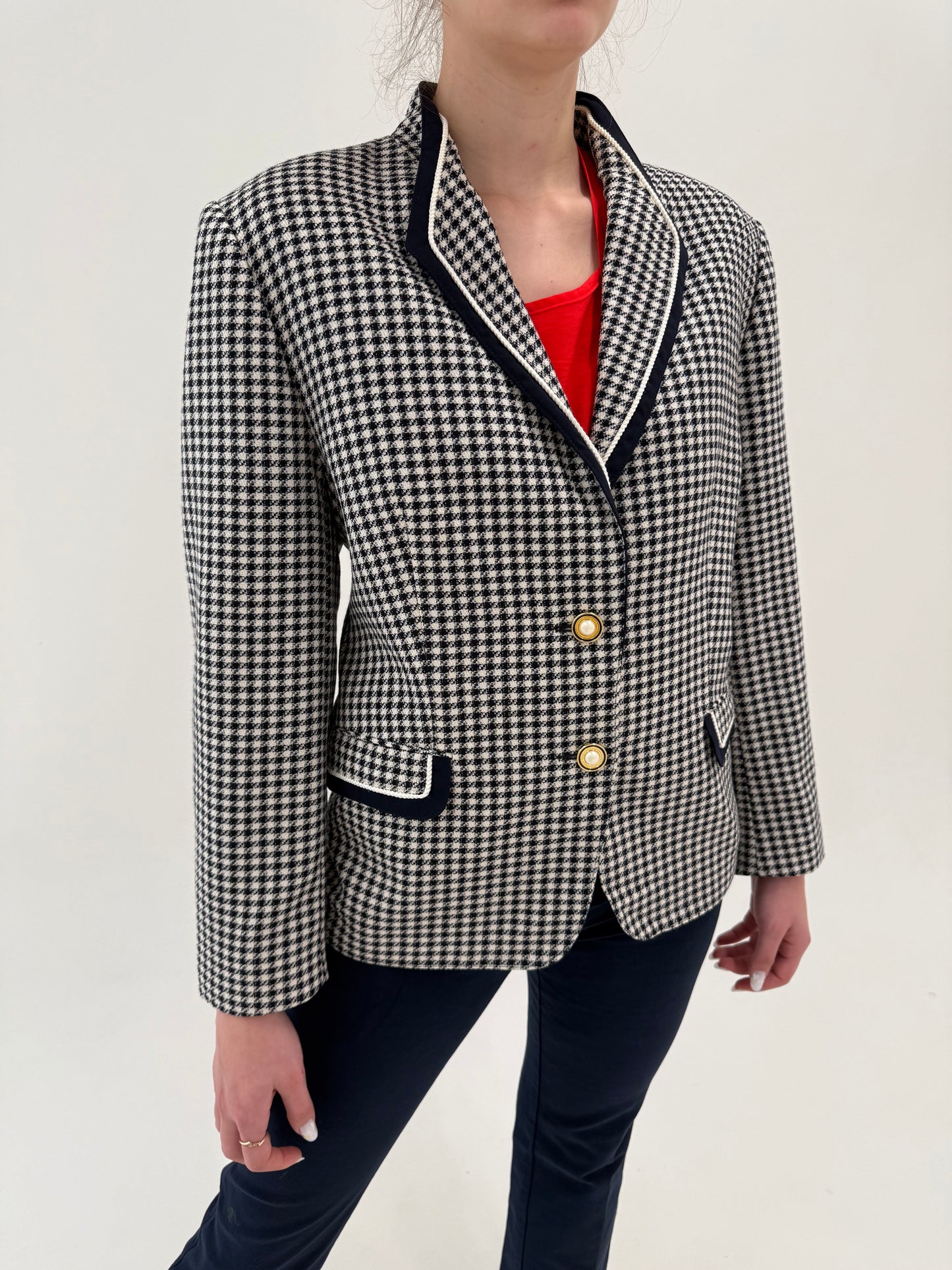 Sacou vintage luxury Delmod din lanita extrafina și mătase naturală