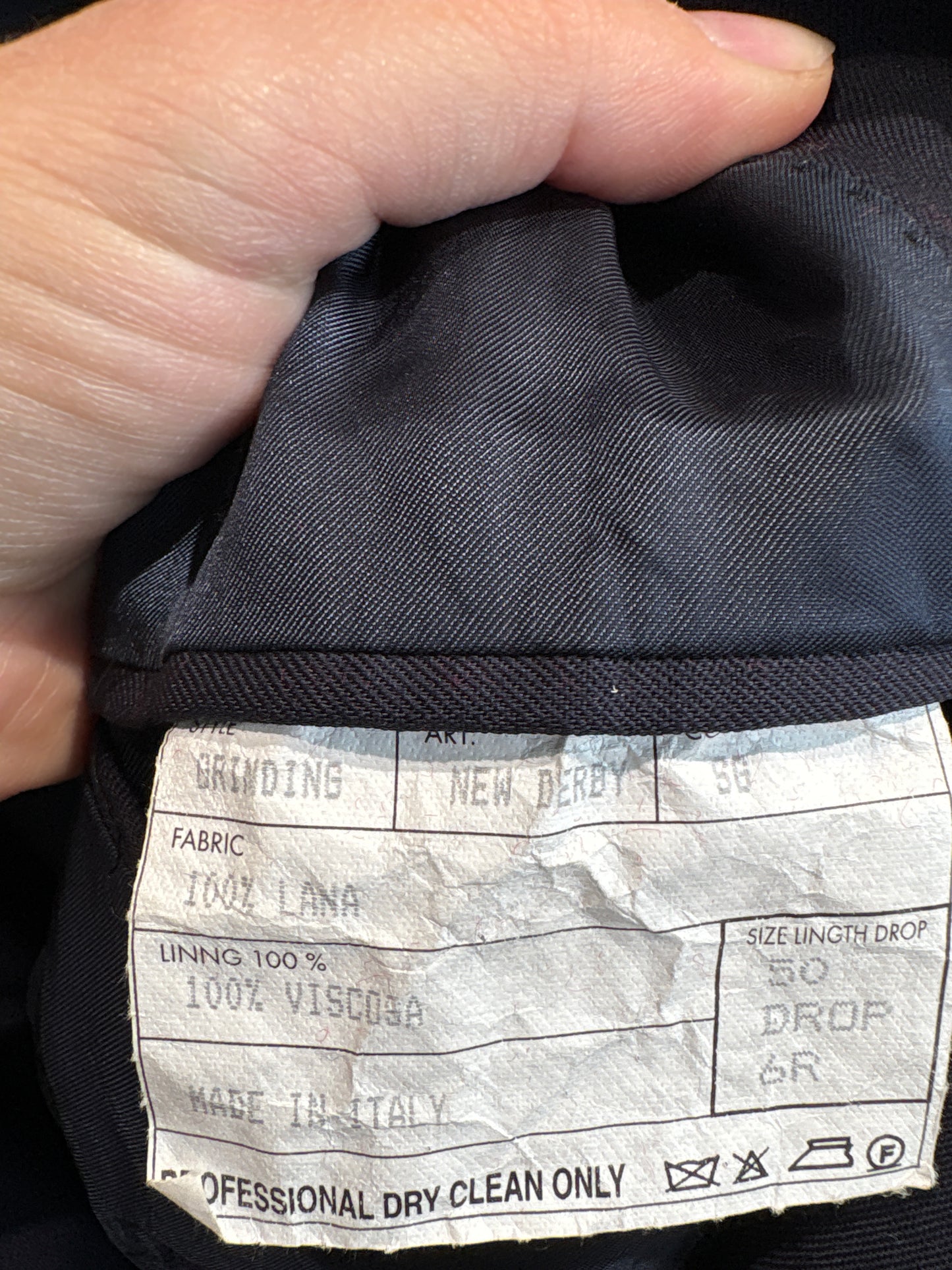 Sacou Navy blue din stofă de lana extrafina în croi actual