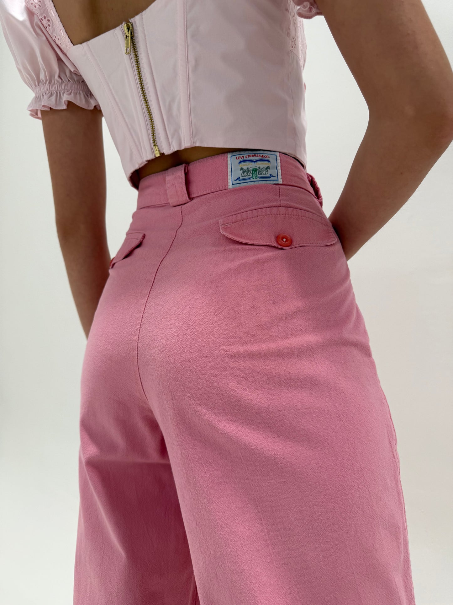 Pantaloni Levi’s old vintage de colecții sfârșit de ani 80 din pânză de bumbac