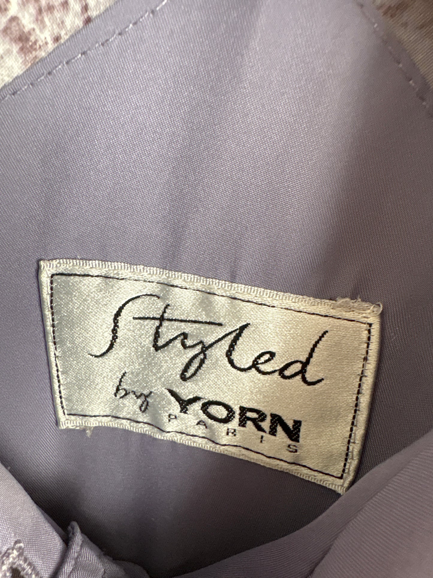 Trench vintage dusty lavender în croi super lung cu talie ultra înaltă reglabilă