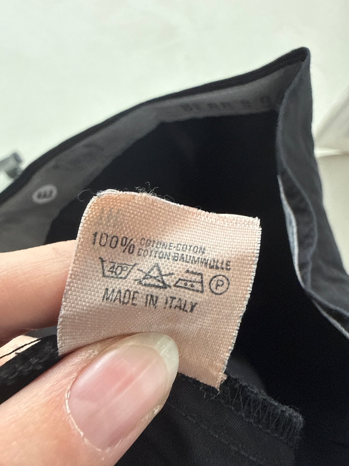 Fustă vintage de brand luxury Laura Biagiotti din poplin cu talie ultra marcată