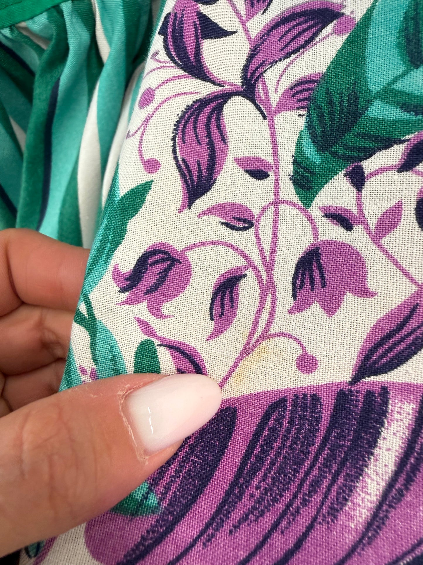 Fustă vintage cu print superb din bumbac premium cu talie elastică