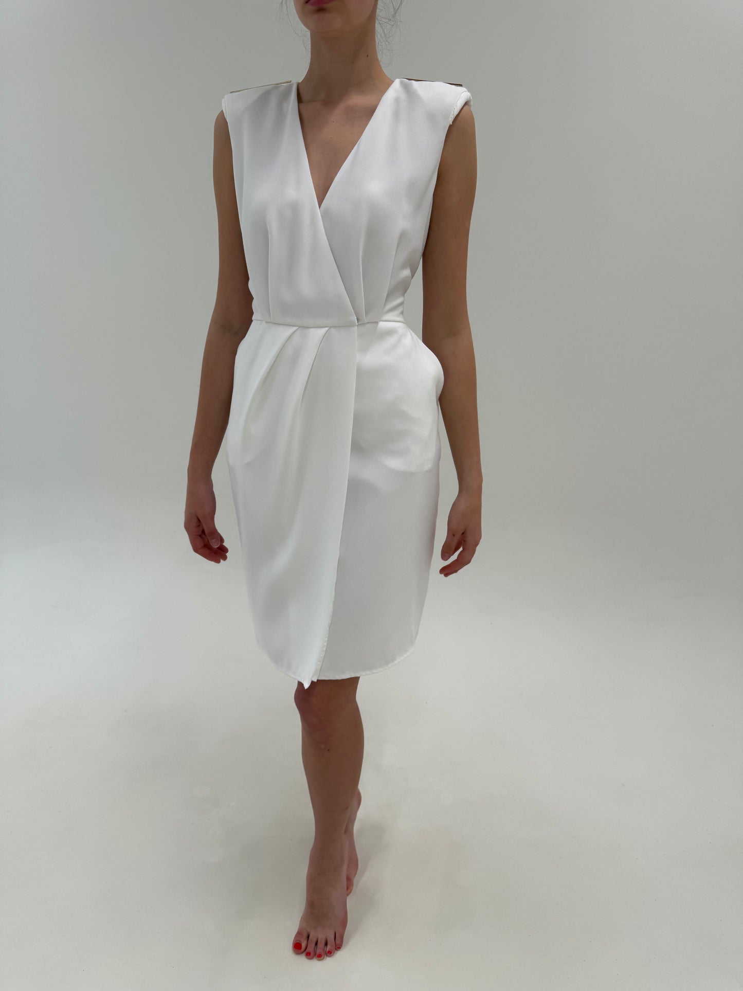 Rochie Elisabeta Franchi de la business la cocktail în croi petrecut