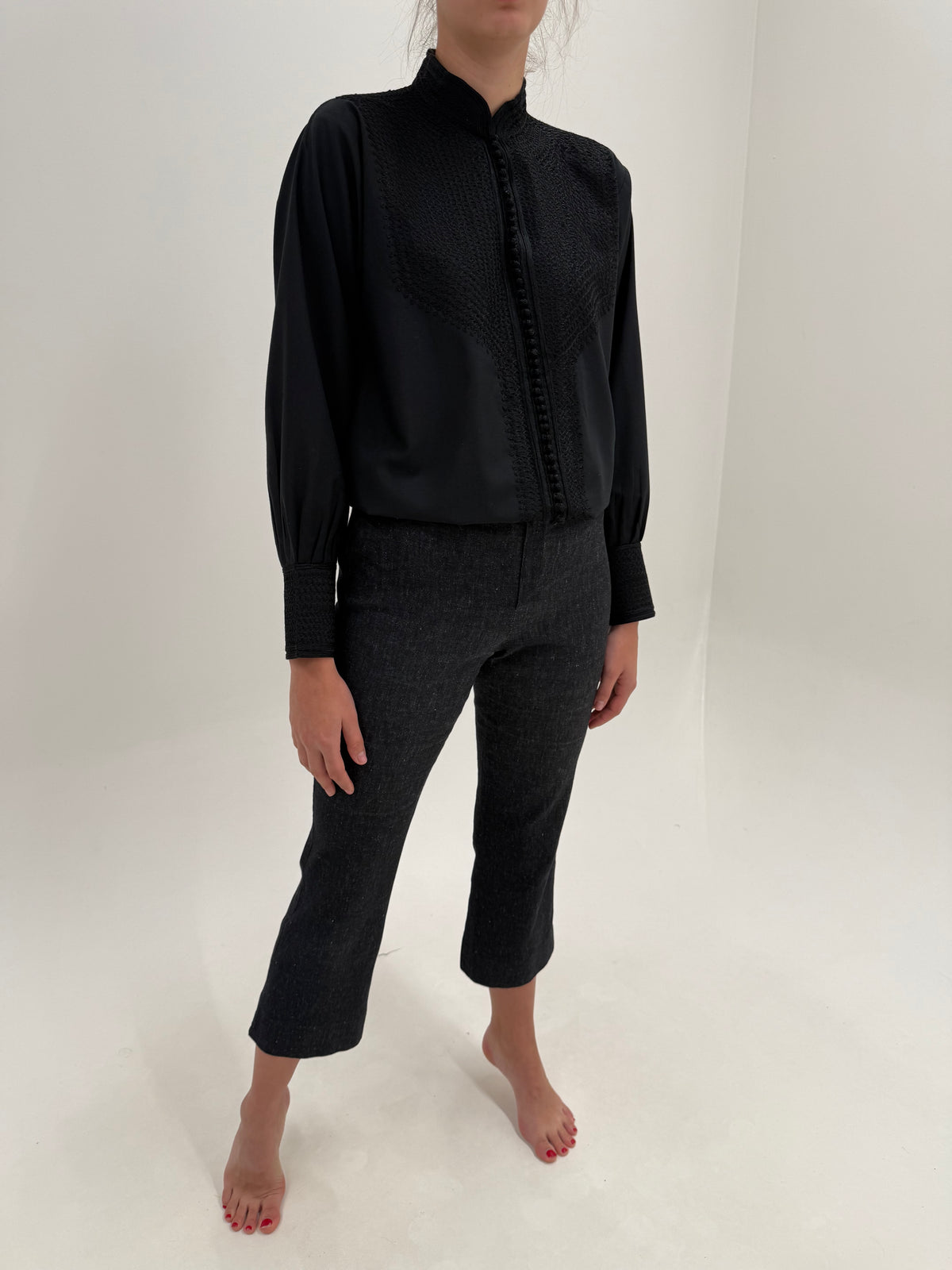 Jeans Max Mara raw petite dark wash straight leg excepționali confort