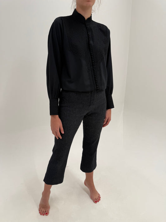 Jeans Max Mara raw petite dark wash straight leg excepționali confort