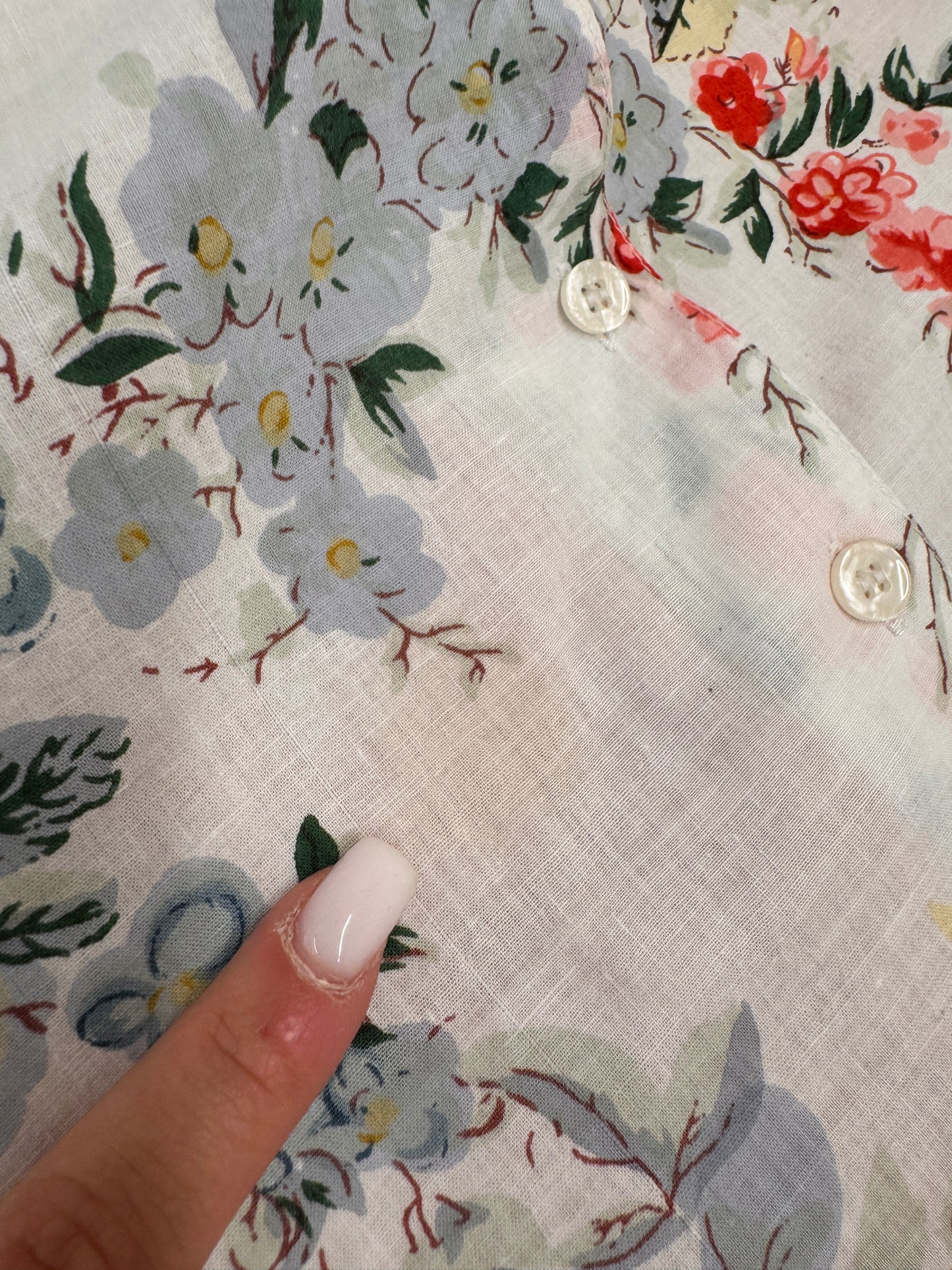 Rochie vintage cu print floral superb din cea mai fină panzica de bumbac