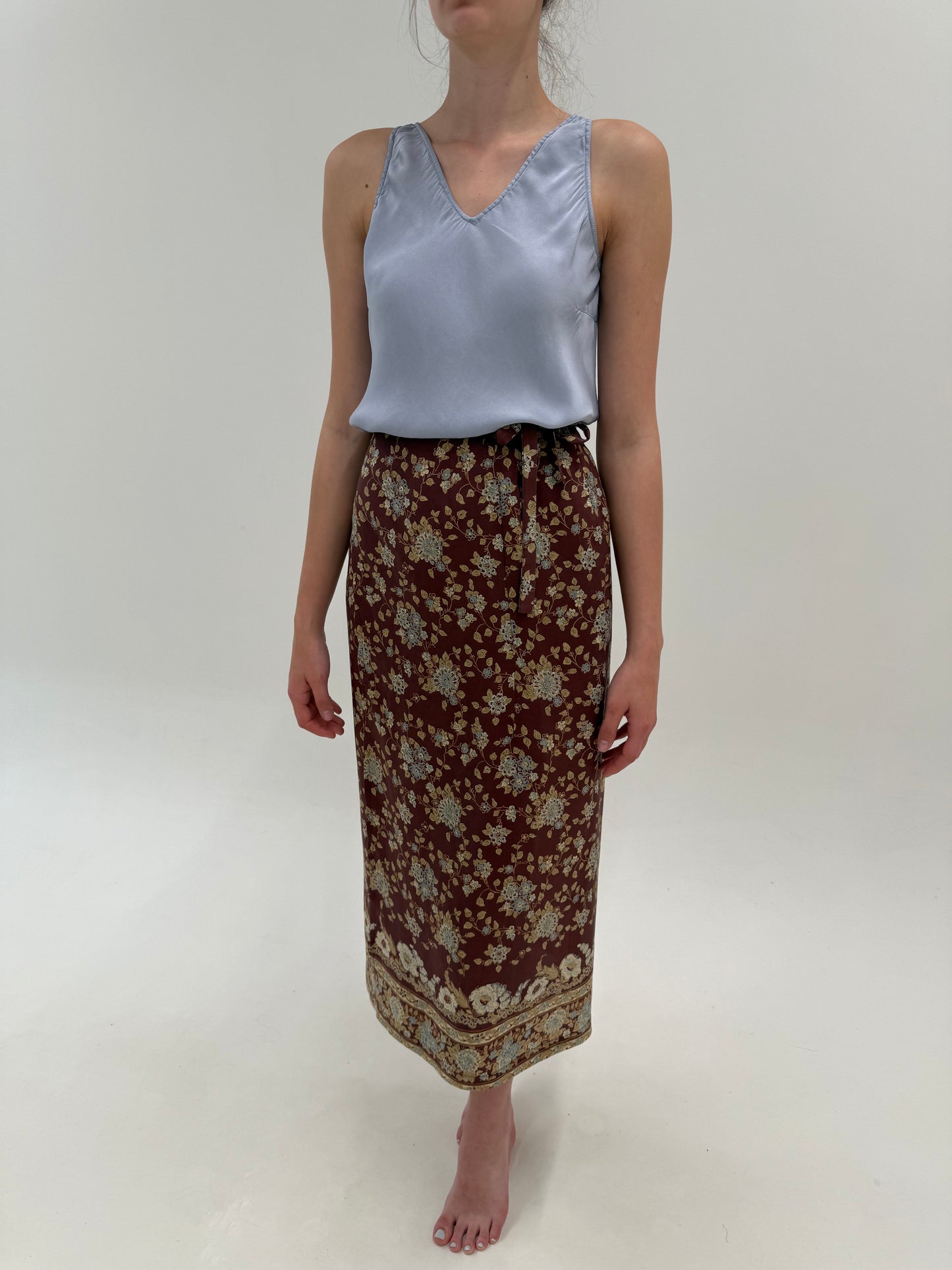 Fustă din mătase naturală gama Max Mara maxi petrecută