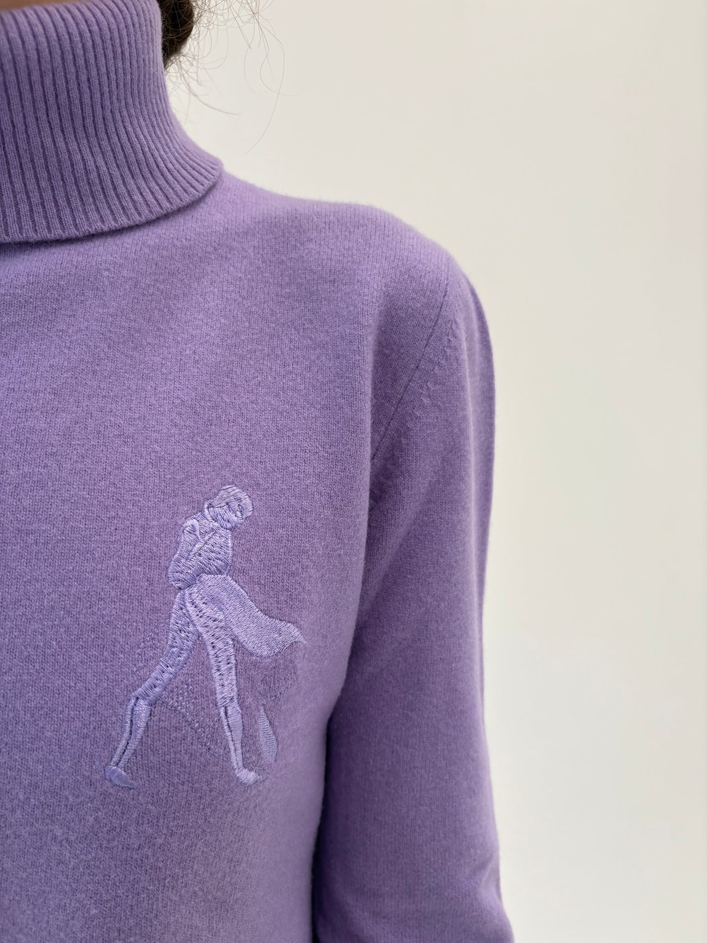 Maleta lavandă din lana merino extafina de gramaj mare