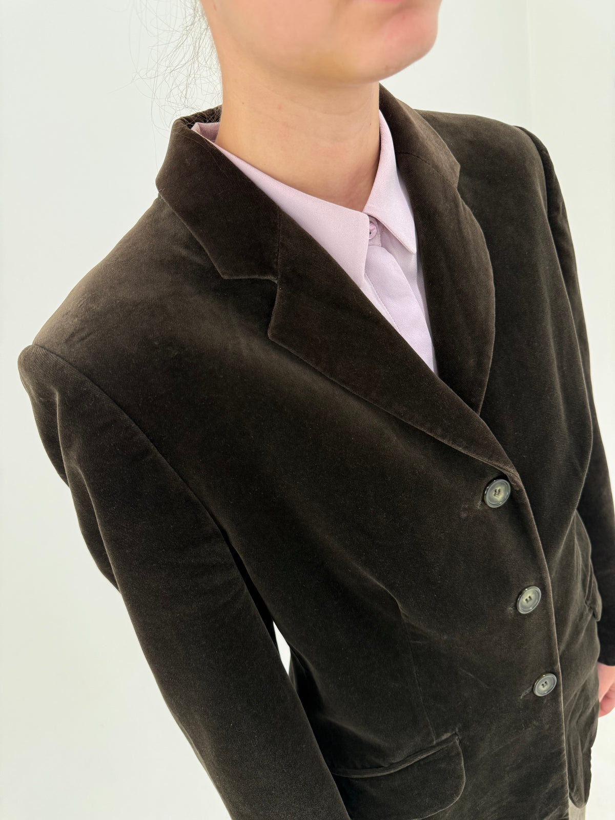 Sacou Luisa Spagnoli din catifea dark green excepțională dark green