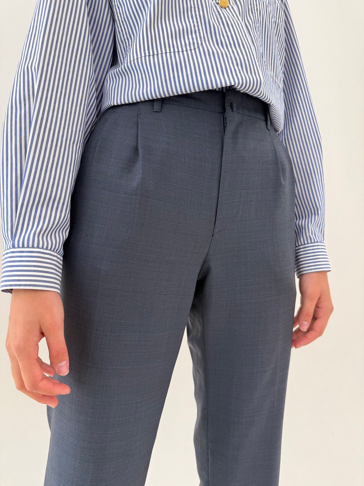 Costum high end sartorial italian din cea mai fină stofita de lana