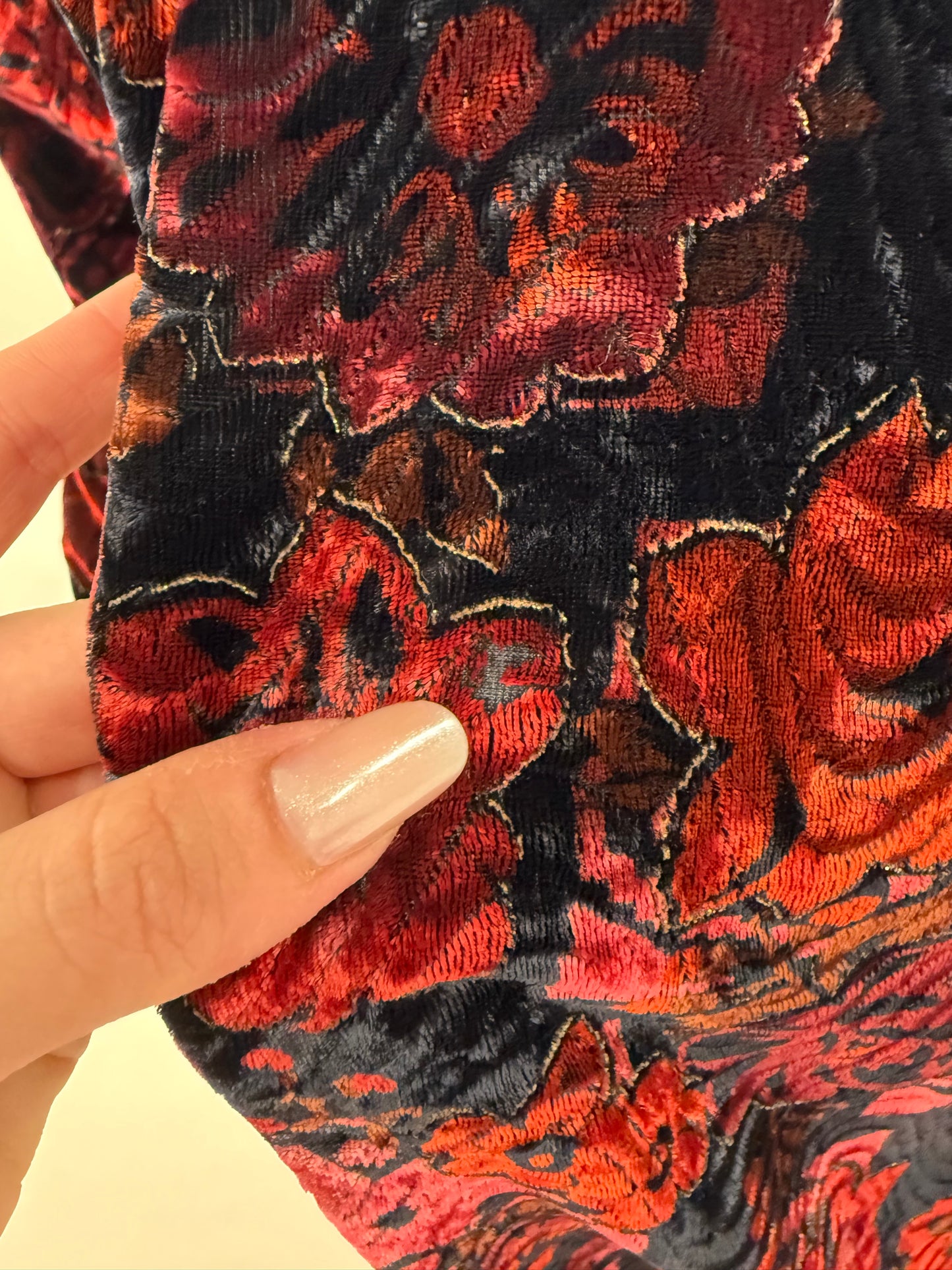 Rochie vintage de la business la cocktail din catifea texturată în culori superbe