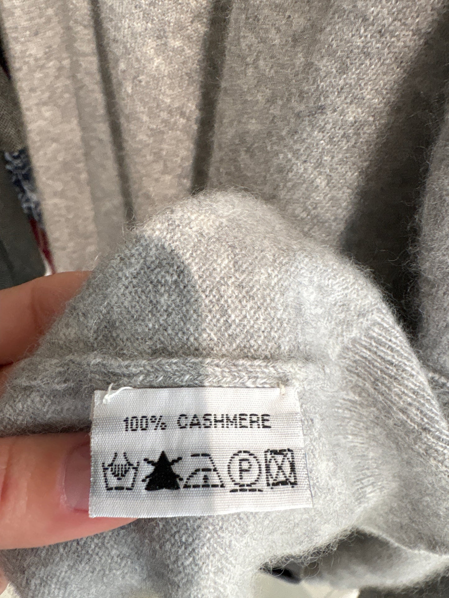 Pulover din cașmir gros multiply crew neck silver gray