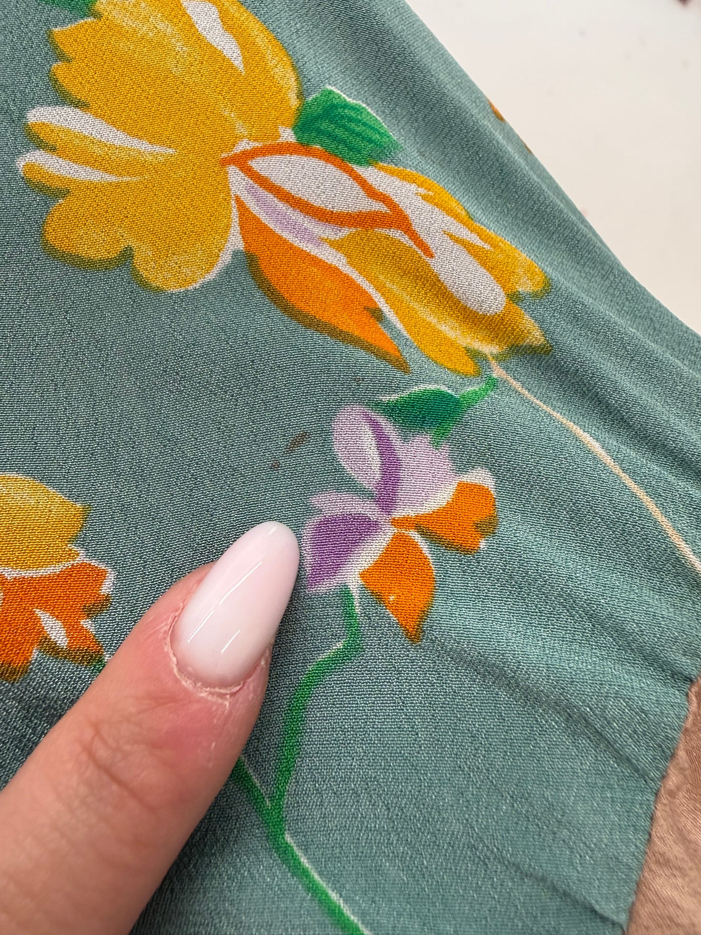 Rochie vintage din mătase naturală cu talie ultra înaltă elastică