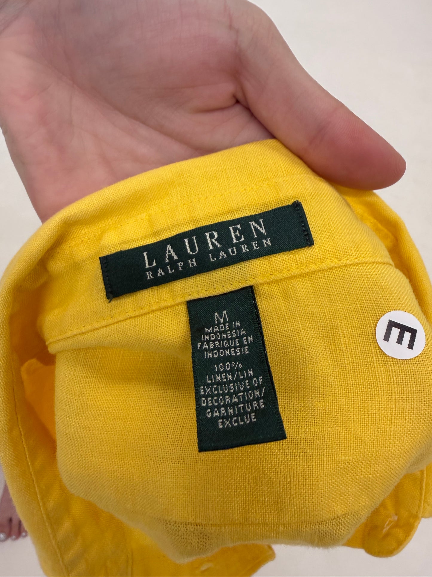 Cămașa Ralph Lauren din in cu mâneci reglabile