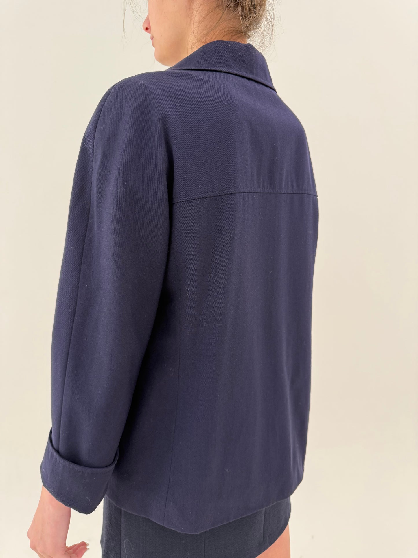 Sacou vintage din stofă luxury worsted a la Jackie Keneddy