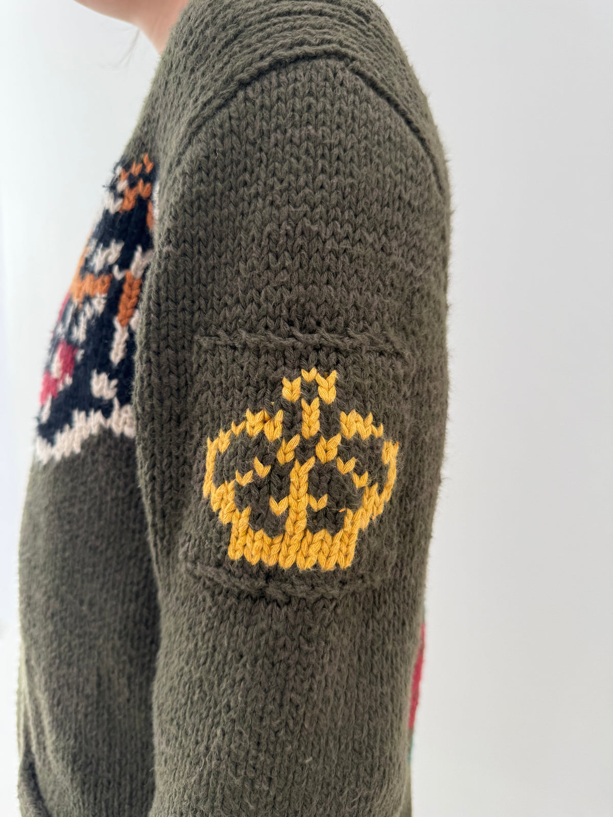 Jacheta Ralph Lauren groasă din tricot cu influențe casual