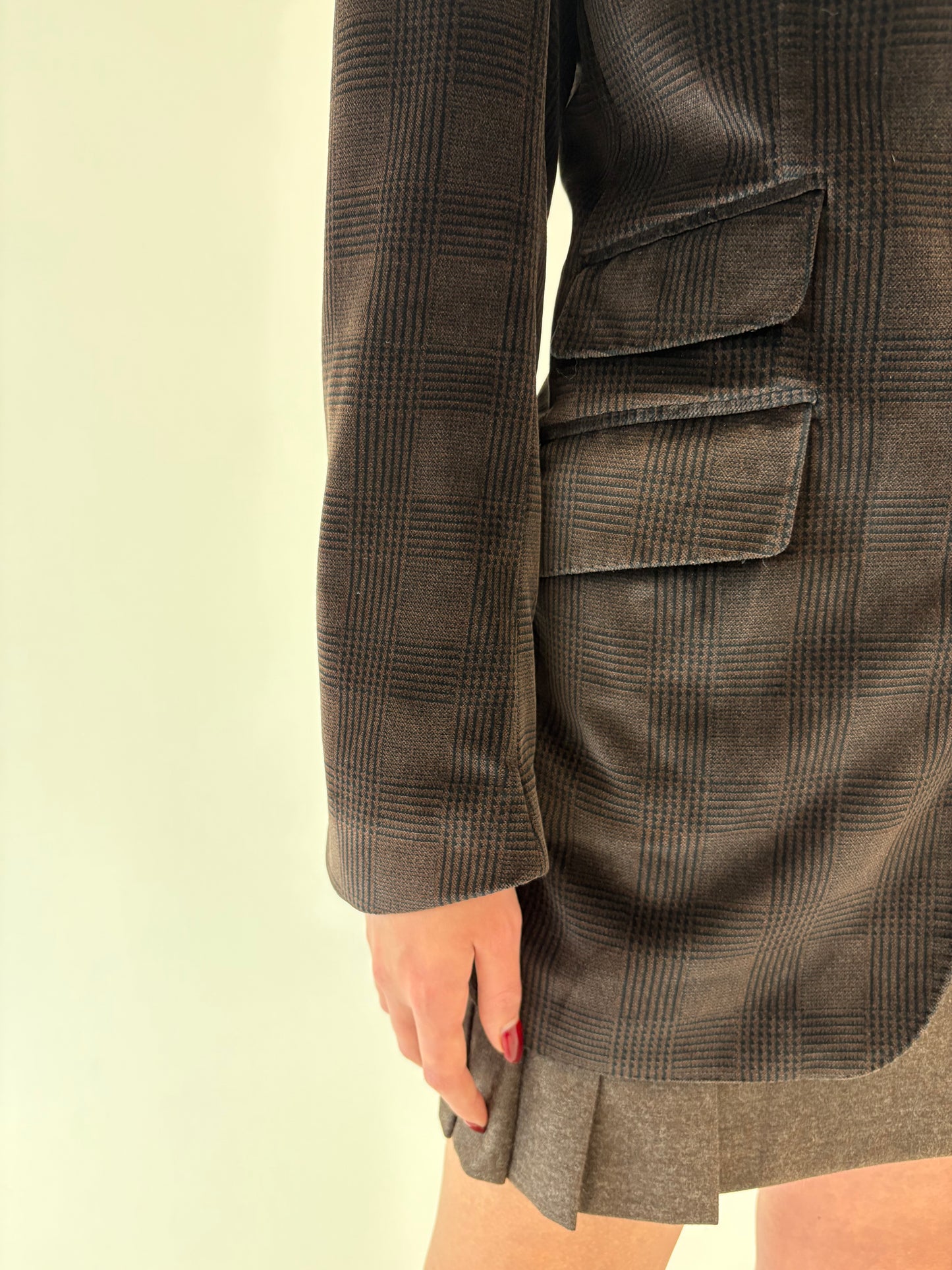 Sacou luxury Joop din catifea plină excepțională dark chocolate brown