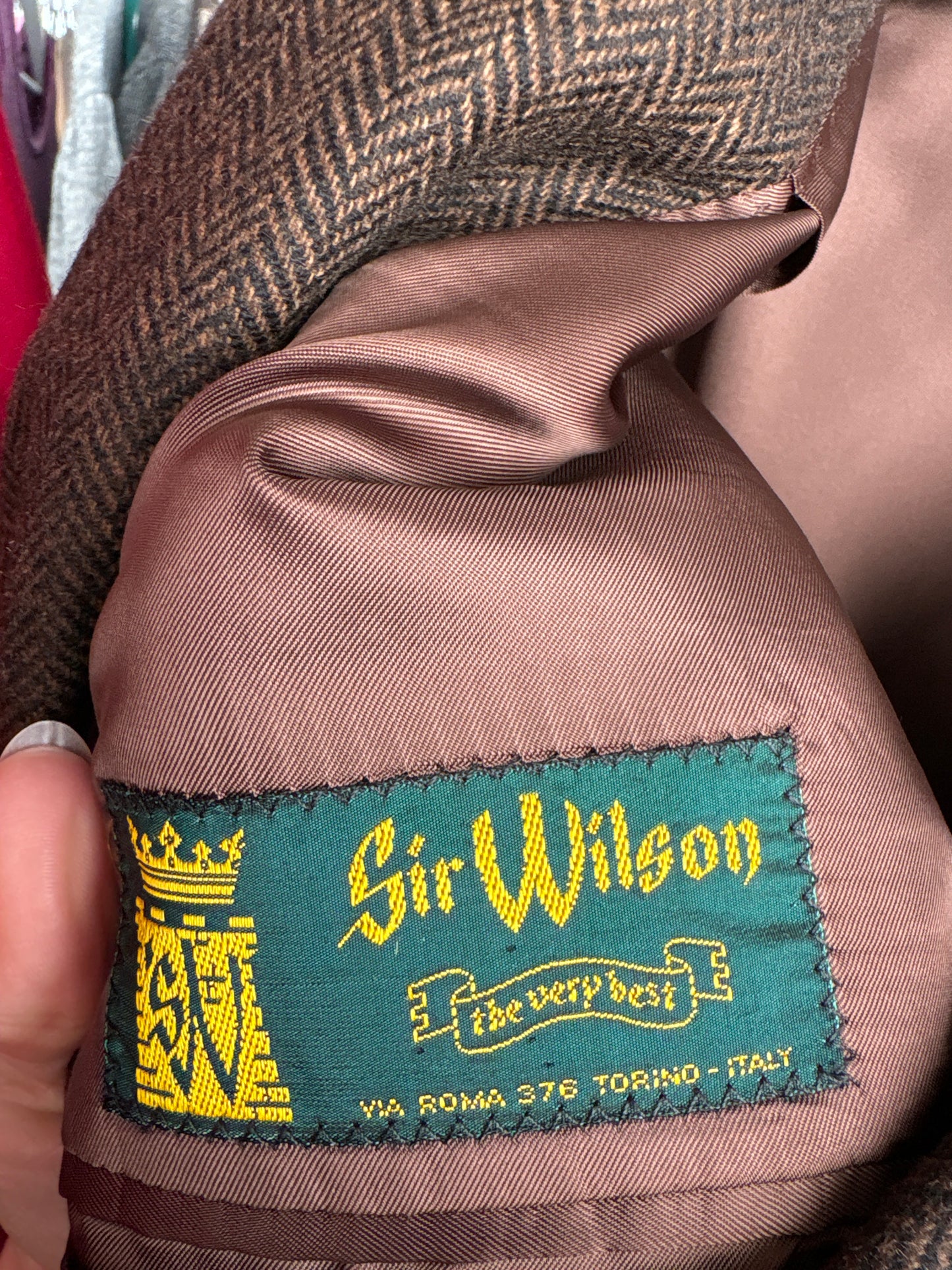 Sacou din stofă 100% cașmir în croi actual camel și negru