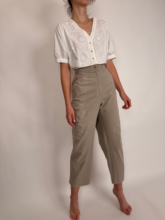 Jeanși luxury Max Mara nude de vara ultra modelatori