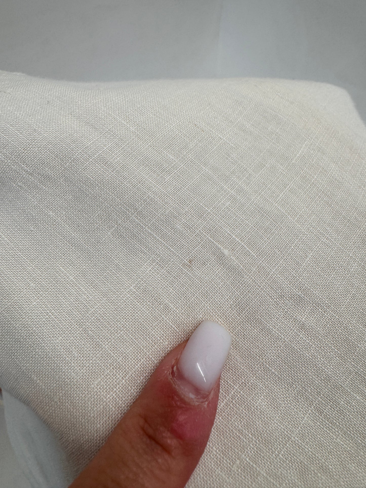Fustă maxi light nude în croi extrem de chic dublu petrecut din in premium cu broderie anglaise