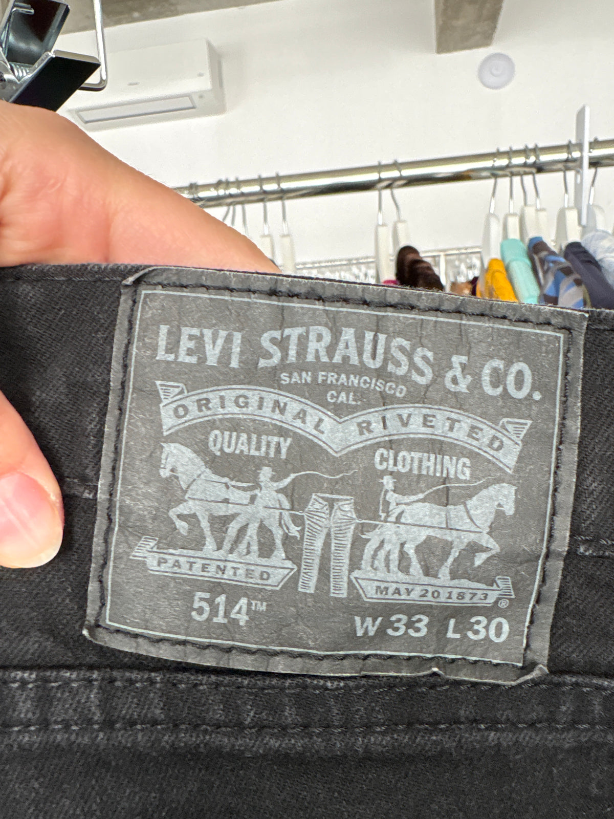 Jeans Levi’s petite negri din bumbac gros ultra confort