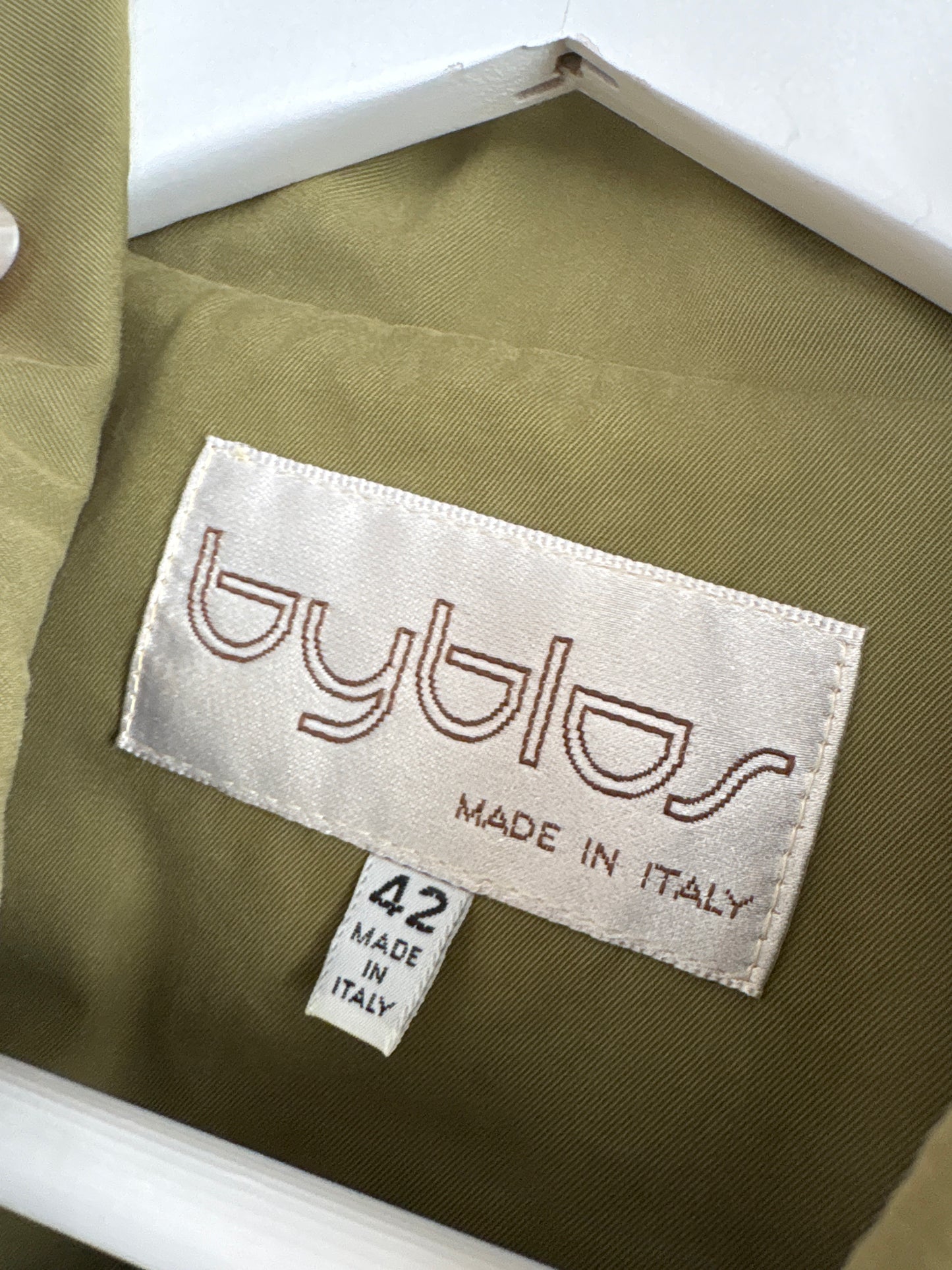 Jacheta vintage luxury Byblos din canvas strucrat de bumbac în croi oversized