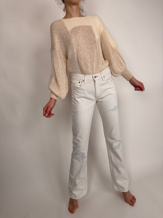Jeanși Levi’s tall bootcut chalk white