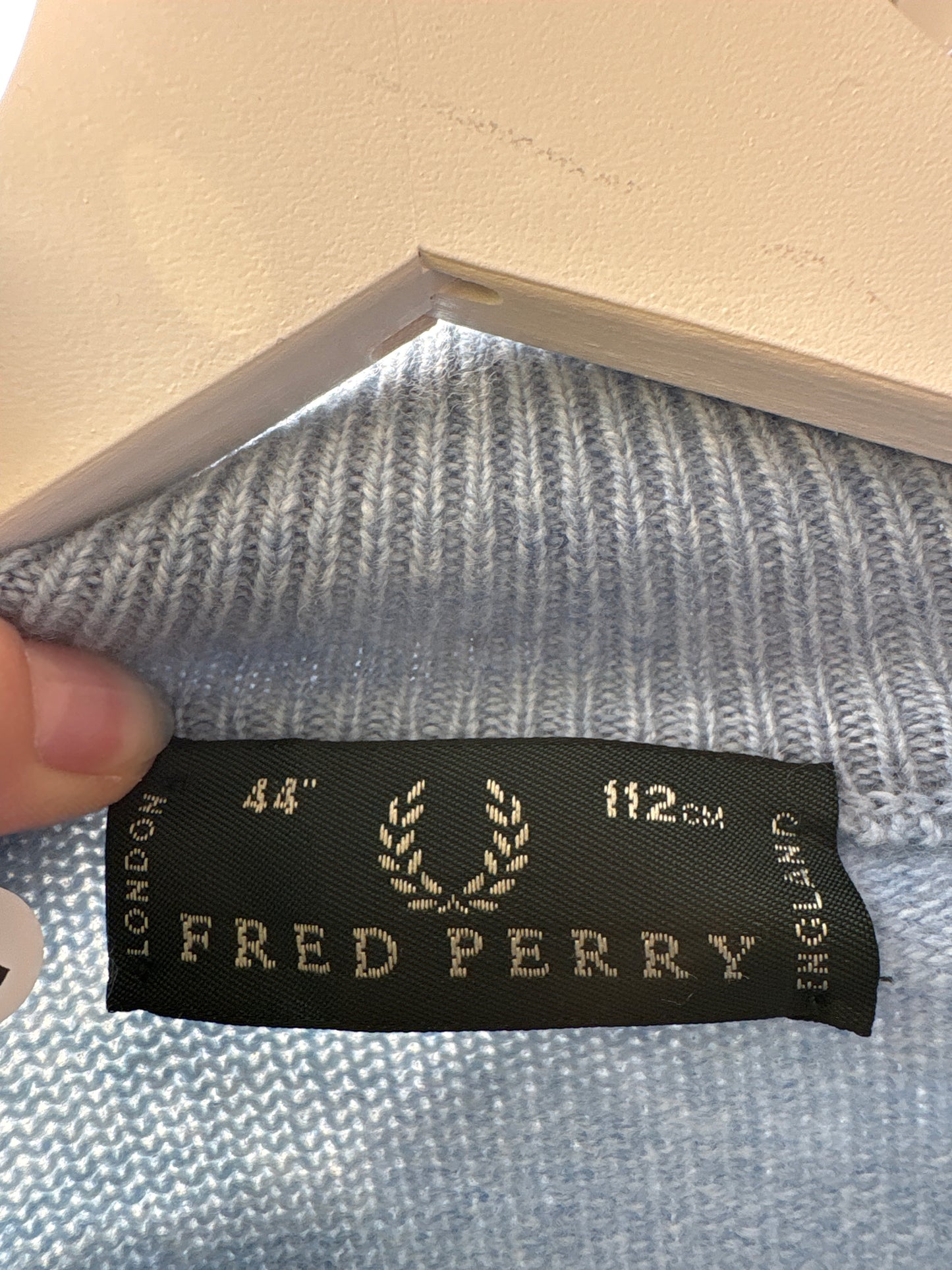 Maleta italiană groasa baby blue din lana extrafina de gramaj mare