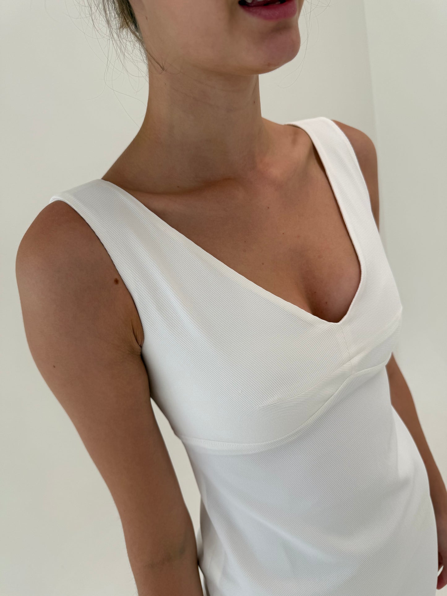 Rochie clasică Marella by Max Mara din bumbac  excepțional faille modelator