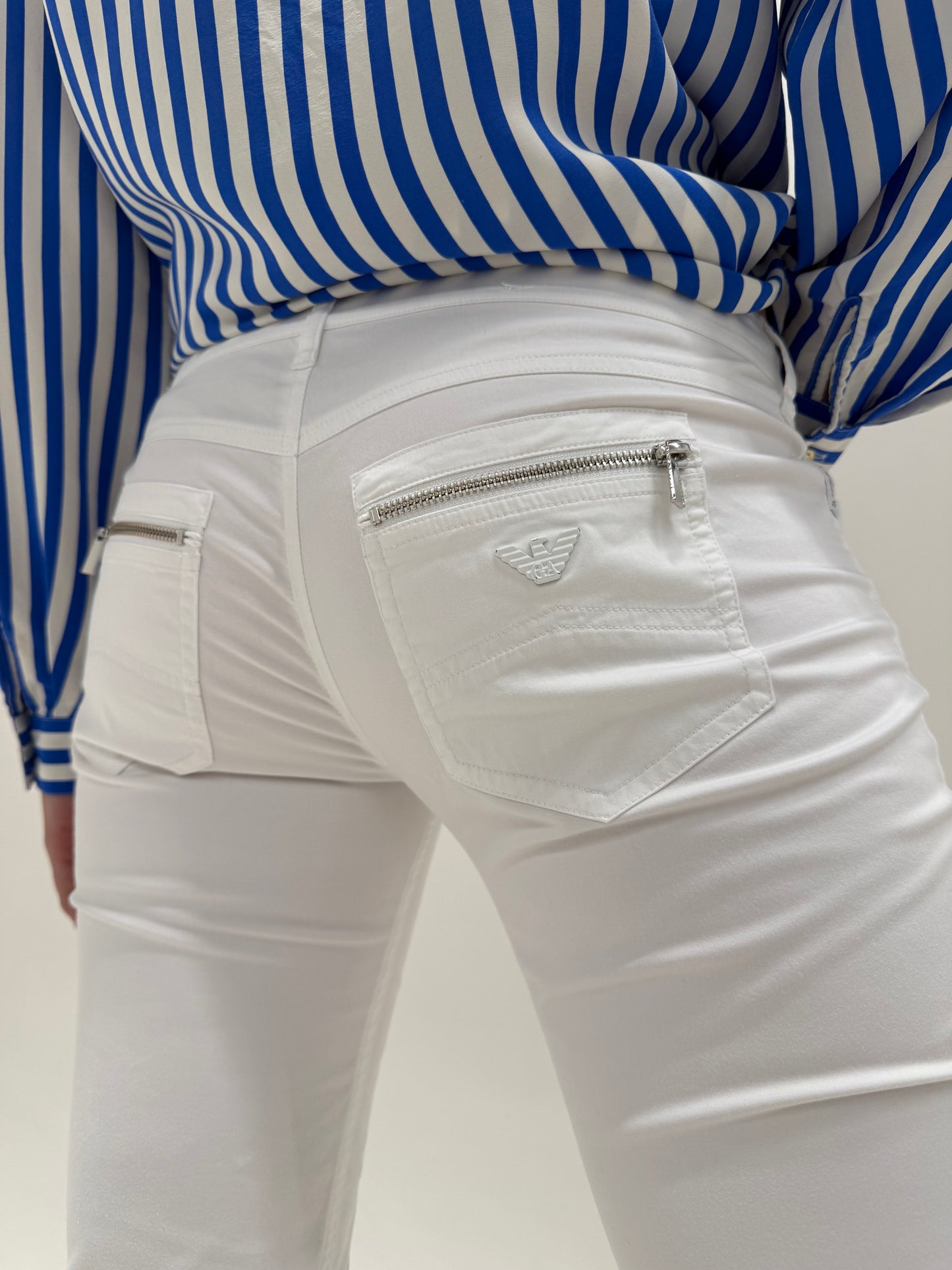Pantaloni Armani de vară din bumbac premium
