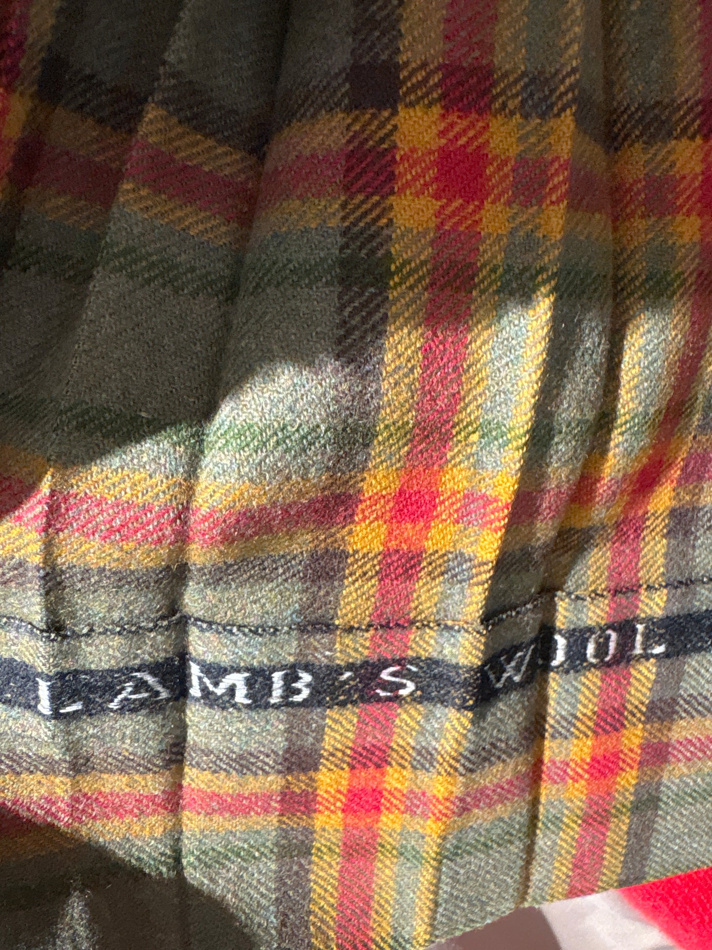 Fustă vintage plisata din Tartan de lana în combinație superbă de culori