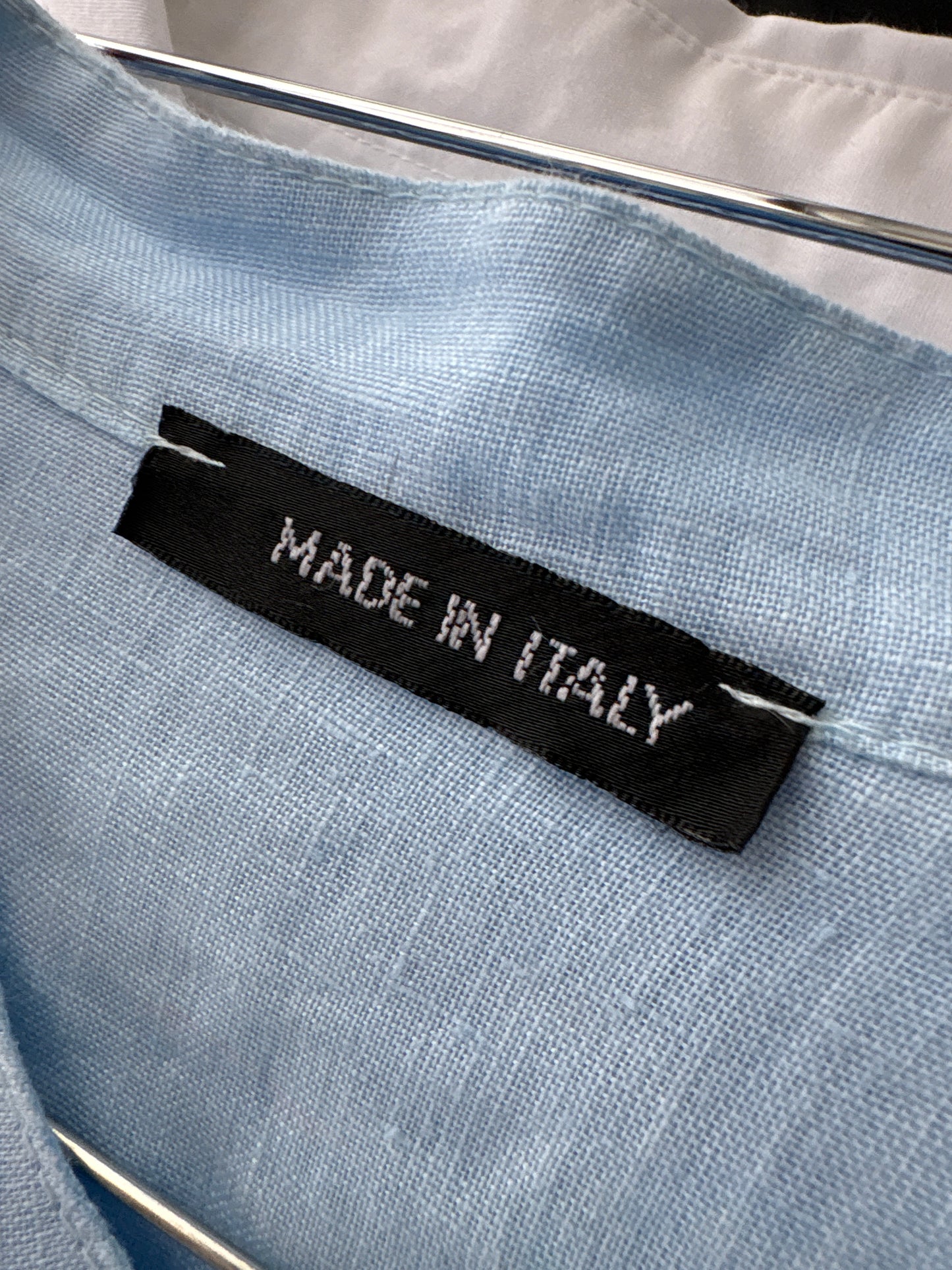 Cămașa baby blue italiană din în premium cu mânecă reglabilă