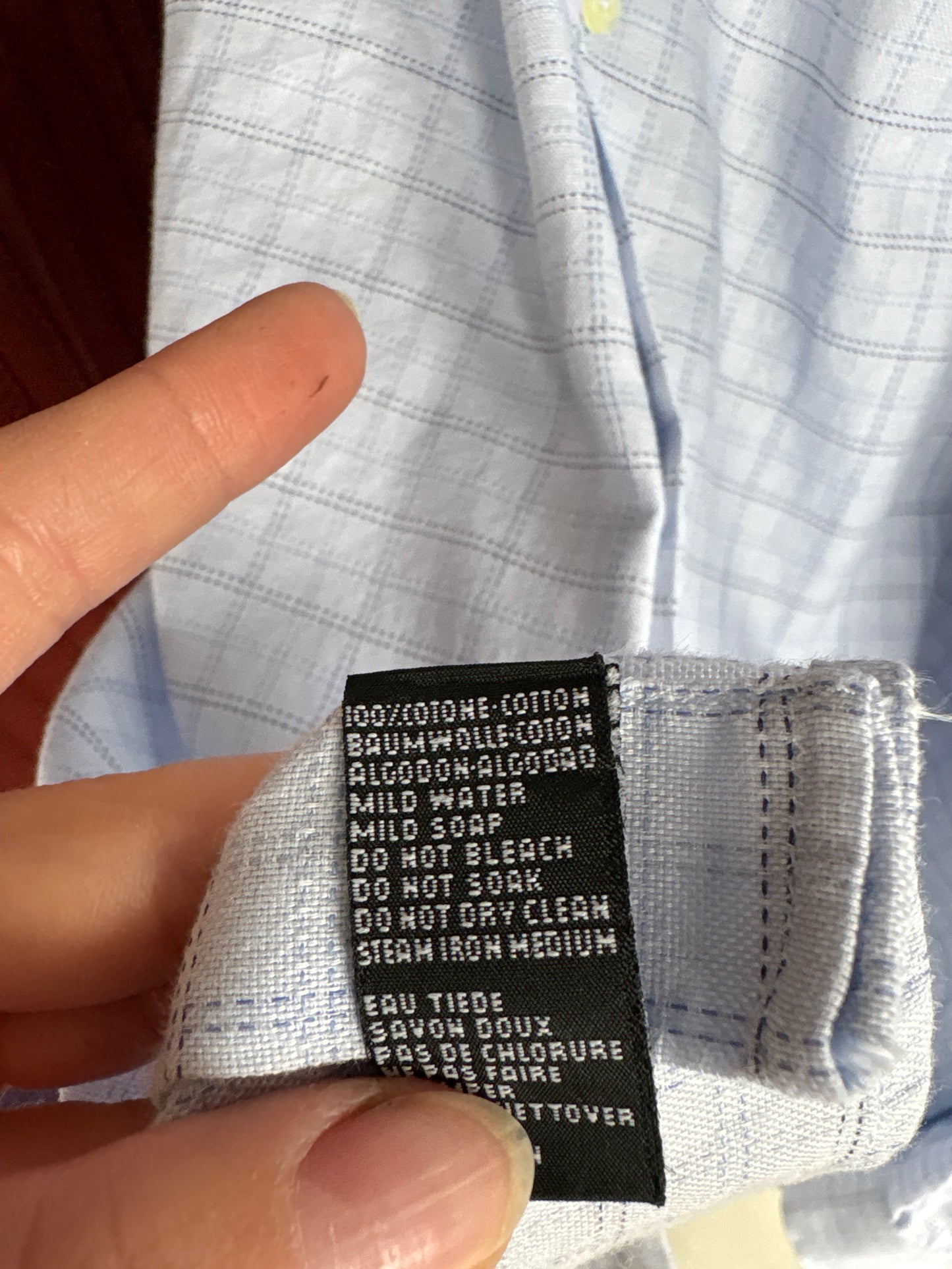 Cămașa premium baby blue din poplin gros de bumbac în croi actual