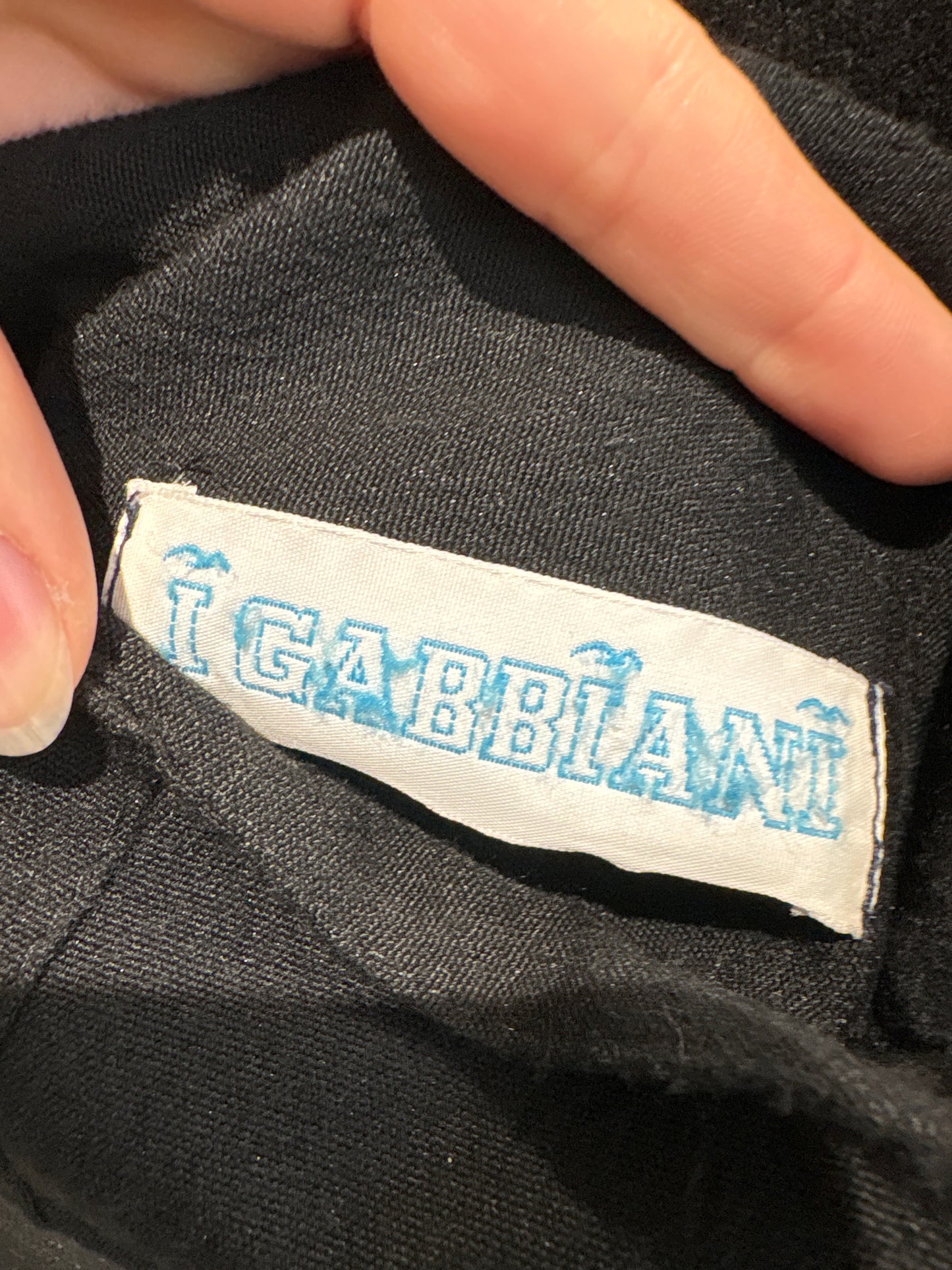 Pantaloni vintage negri de ceremonie cu pense și talie extrem de înaltă