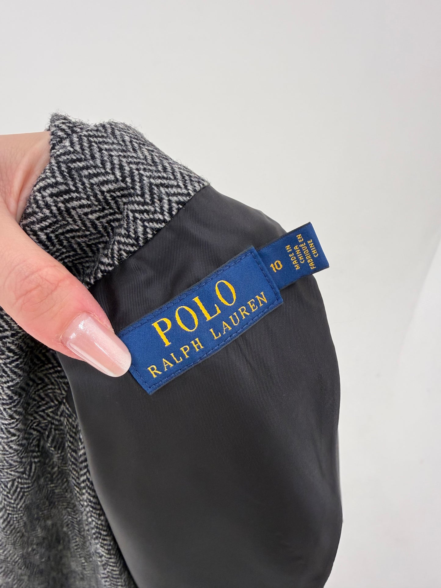 Sacou Ralph Lauren model iconic ‘single breasted herringbone’